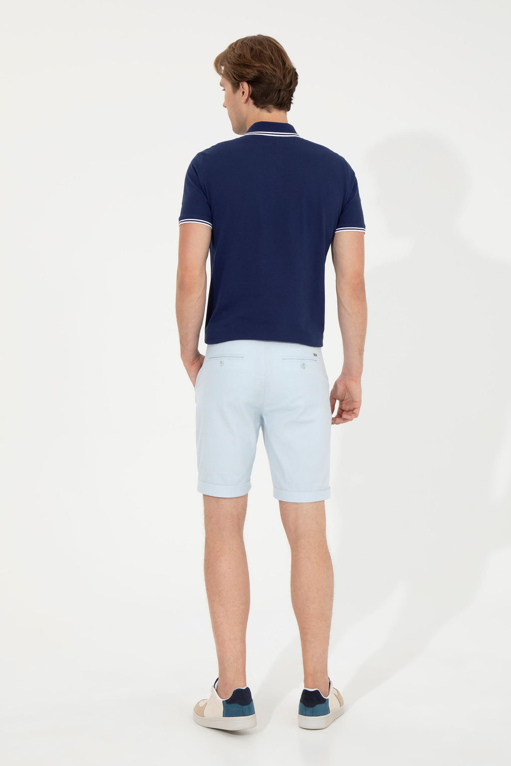 U. S. Polo Assn Мужские голубые тканые шорты - U.s. polo assn фото 18