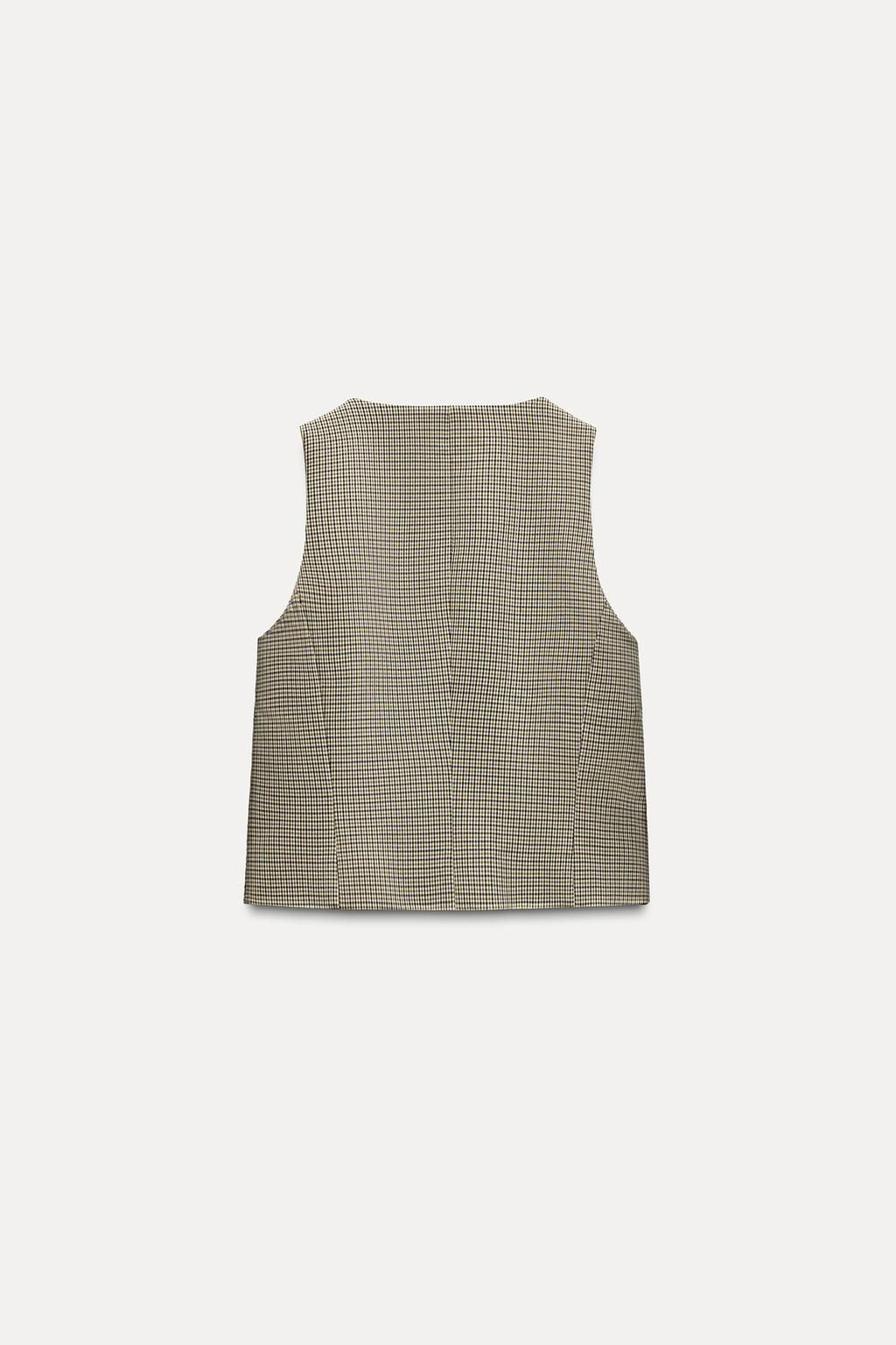CHECK WAISTCOAT - Zara фото 5