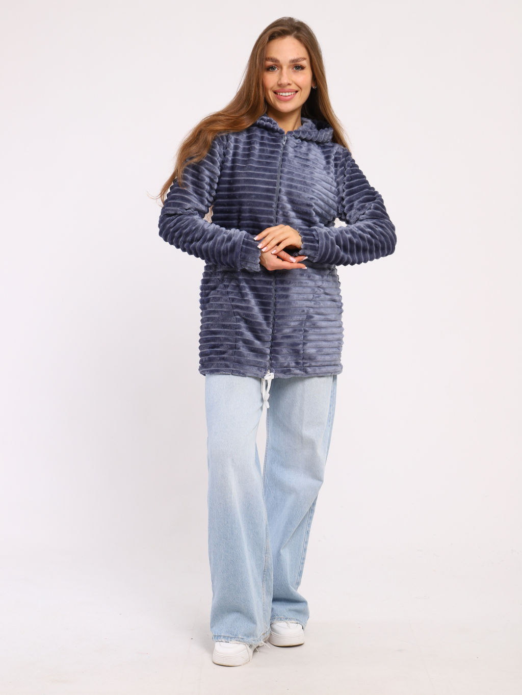 Толстовка женская 6-204 из велсофта - Новое кимоно фото 15