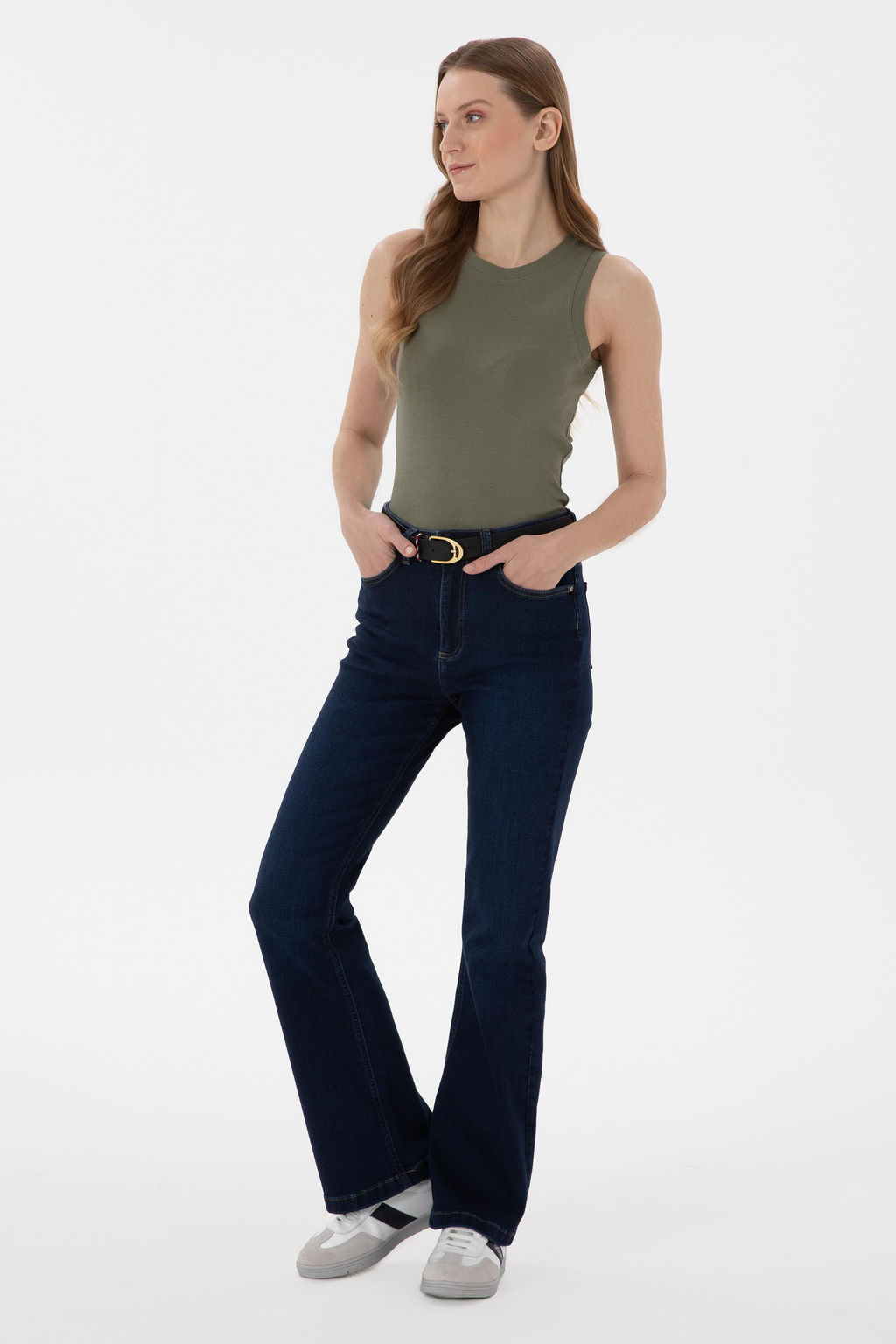 Kad_n Koyu Haki Basic Ti__rt Sepette S_rpriz _ndirim - U.s. polo assn фото 4