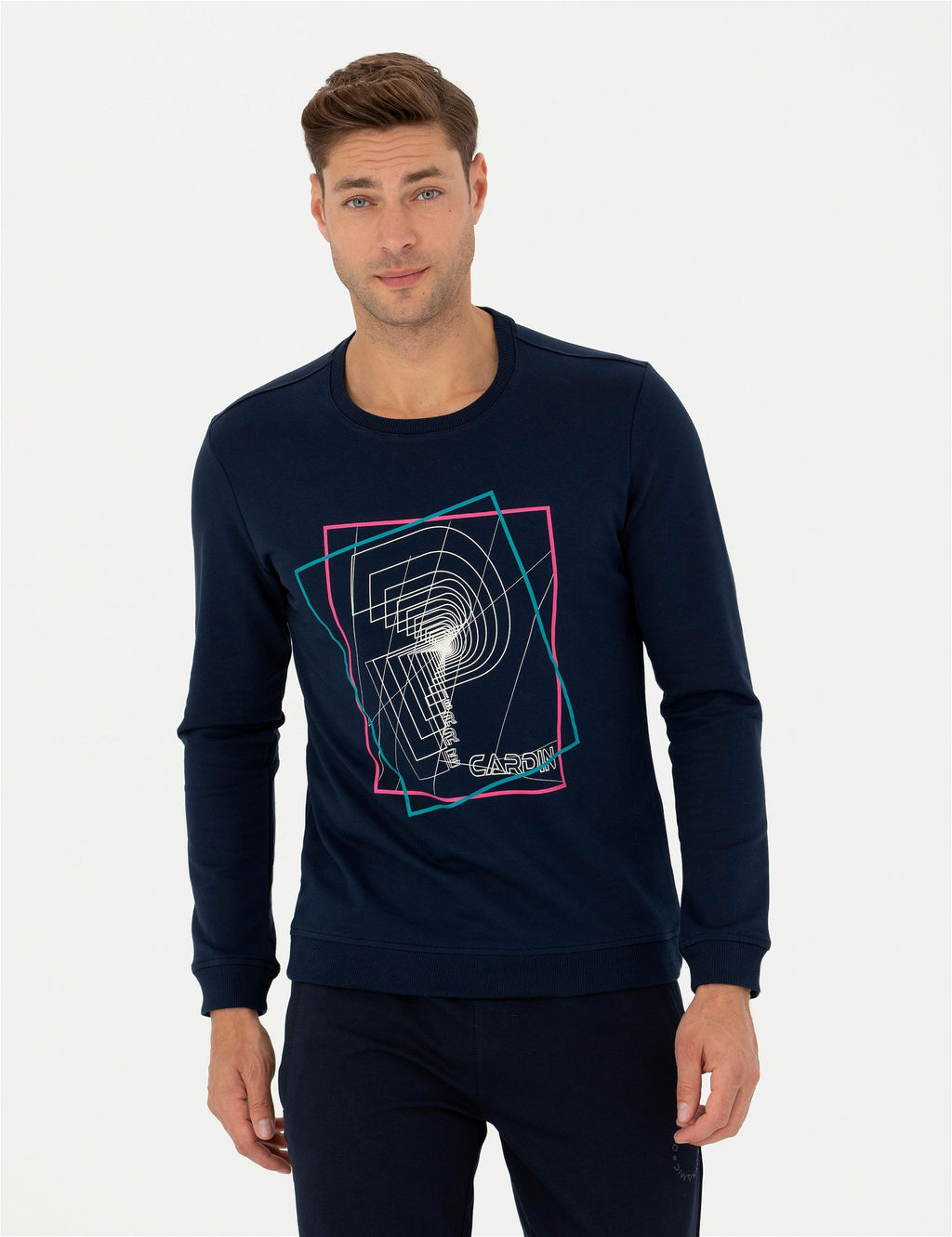 Lacivert Regular Fit Sweatshirt