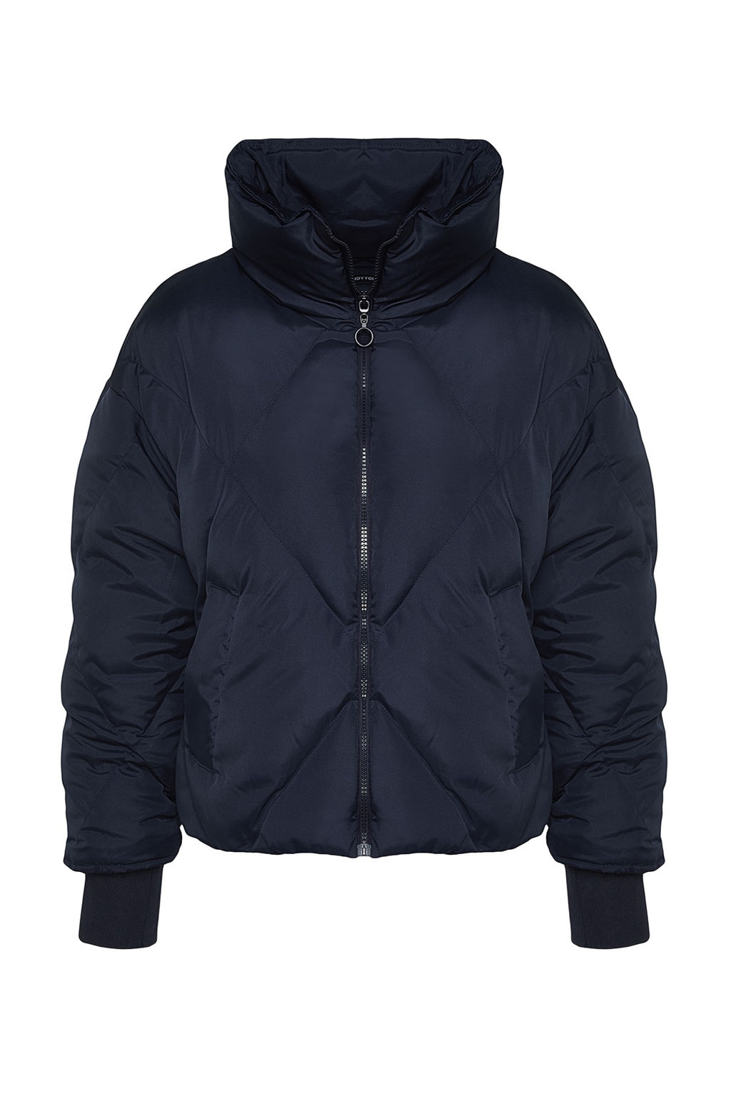 TRENDYOLMILLA Siyah Oversize Su Itici Sisme Kapitone Mont TWOAW24MO00146 фото 22