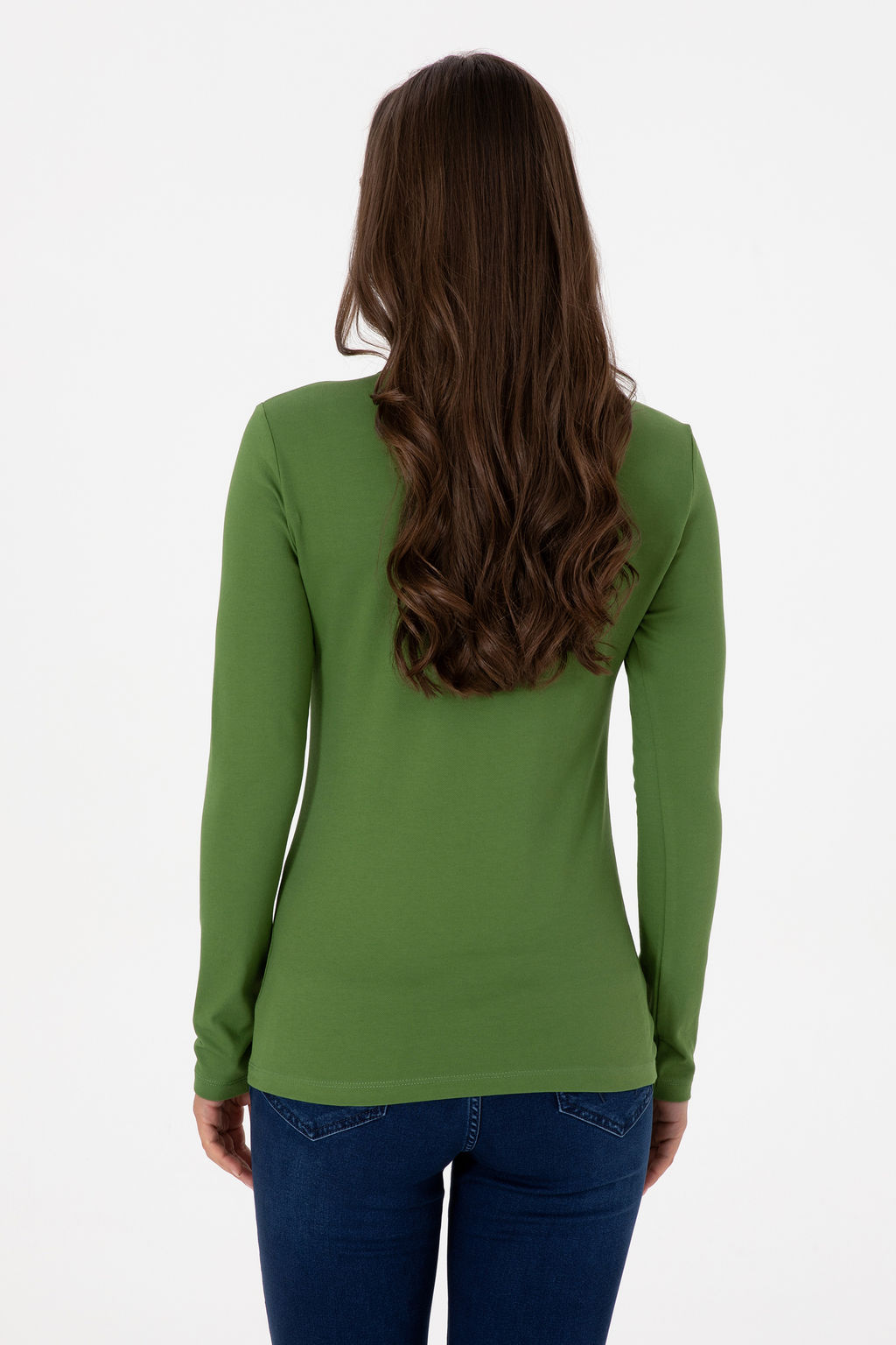 Kad_n Ye_il Basic Polo Yaka Sweatsh_rt Sepette S_rpriz _ndirim - U.s. polo assn фото 12