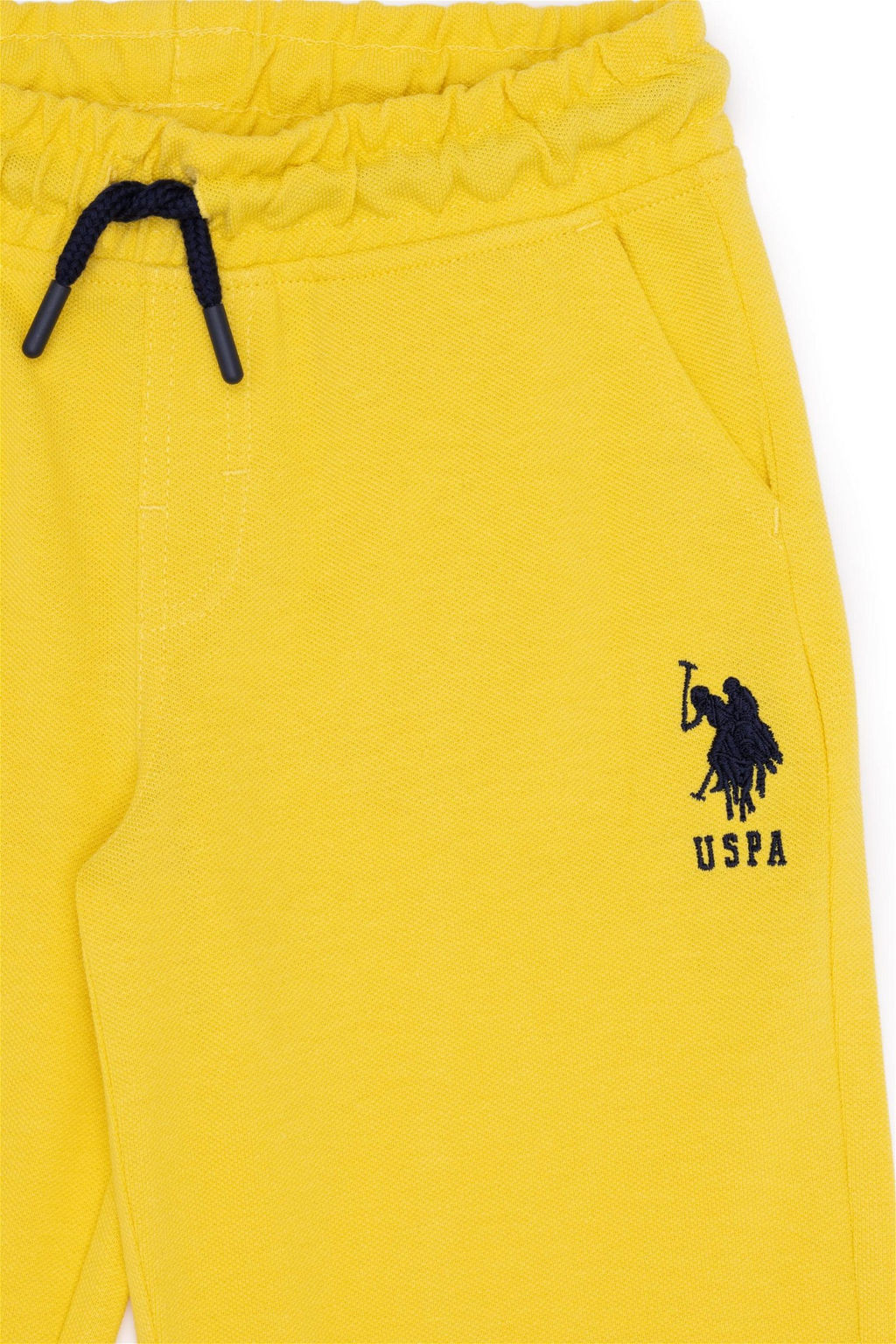 Желтые вязаные шорты для мальчика - U.s. polo assn фото 6
