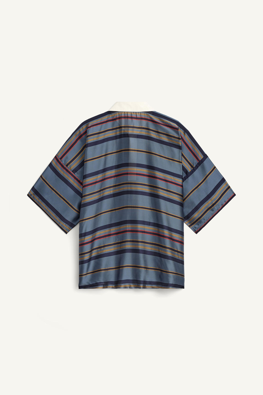 CAMISA POLO BOXY FIT CUPRO - SEDA / Marino - Zara фото 7