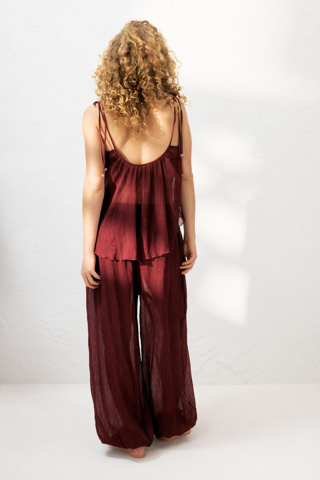Pantal?n playero con pernera globo efecto arrugado - H&m фото 7