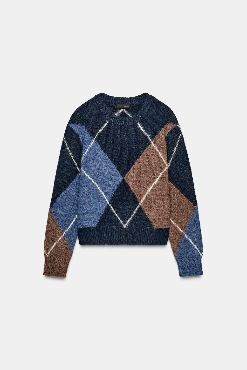 ARGYLE KNIT JUMPER - Zara фото 15