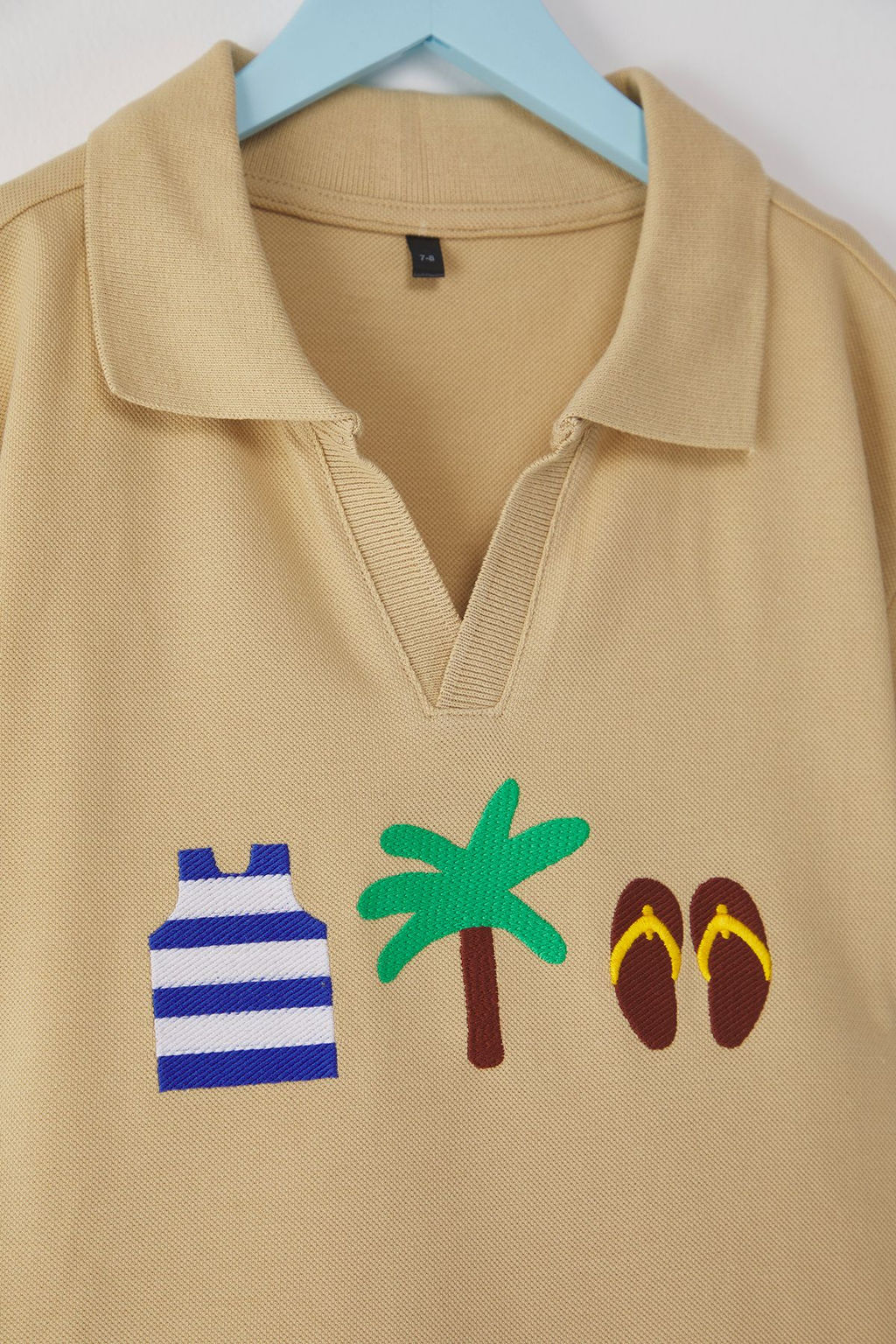 Bebe Mavisi Erkek Cocuk %100 Pamuk Bask?l? Polo Yaka Orme T-Shirt TKDSS25TS00081 - Trendyolmilla фото 4