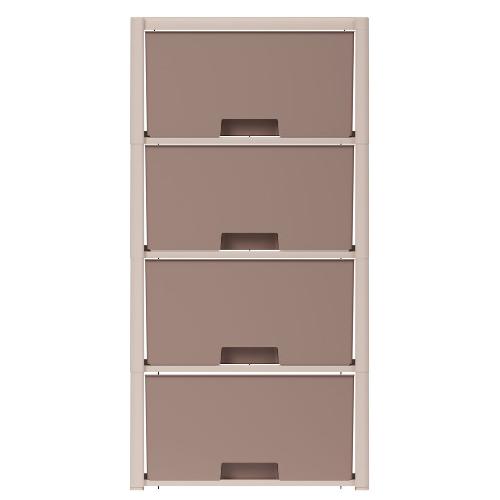 Комод п/эт. 4 секции "Колорит" (бежевый)