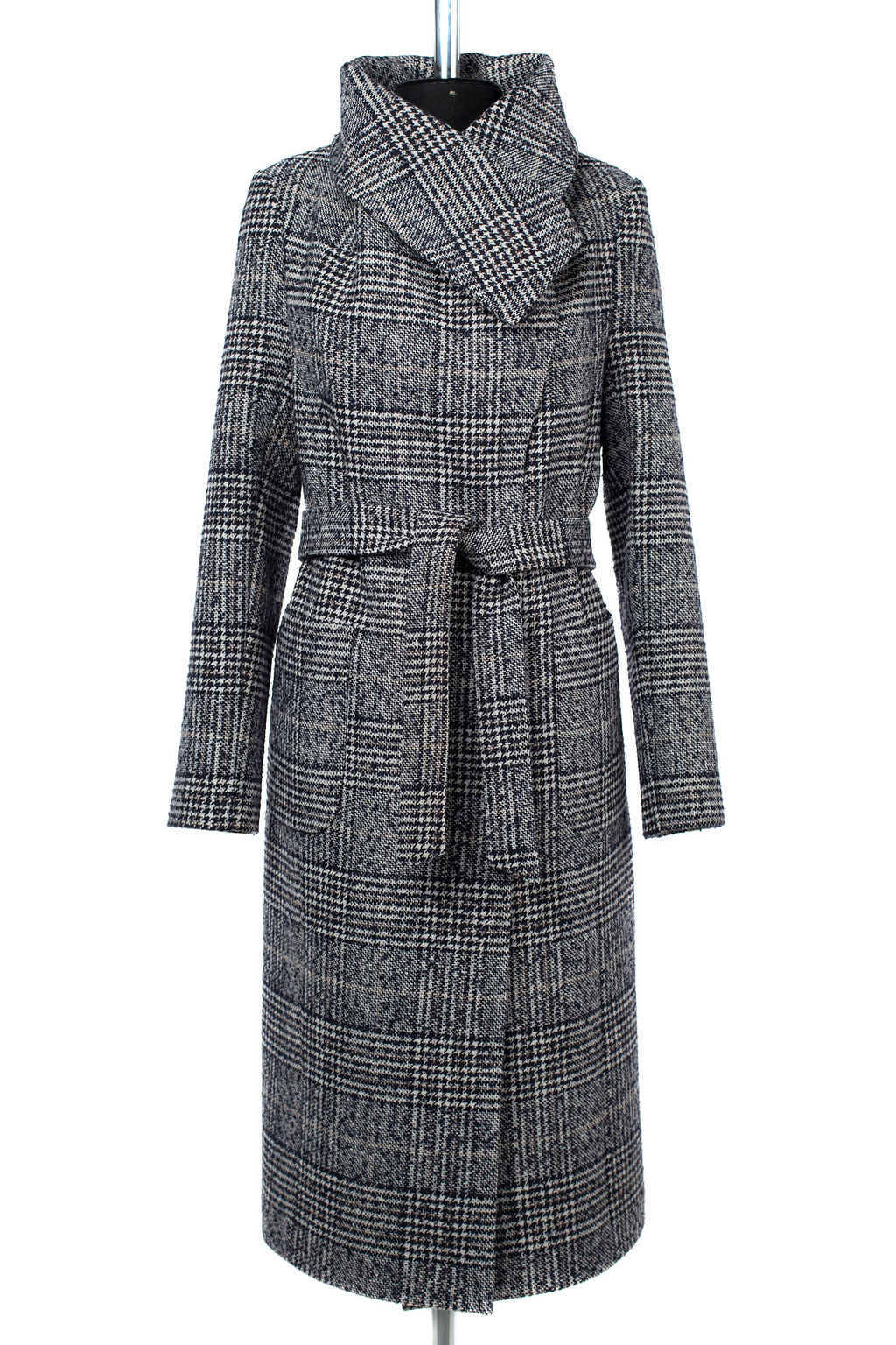 01-09459 Пальто женское демисезонное (пояс) - El podio фото 10