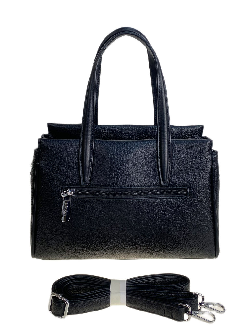 Женская сумка из искусственной кожи, цвет черный - Greta фото 2