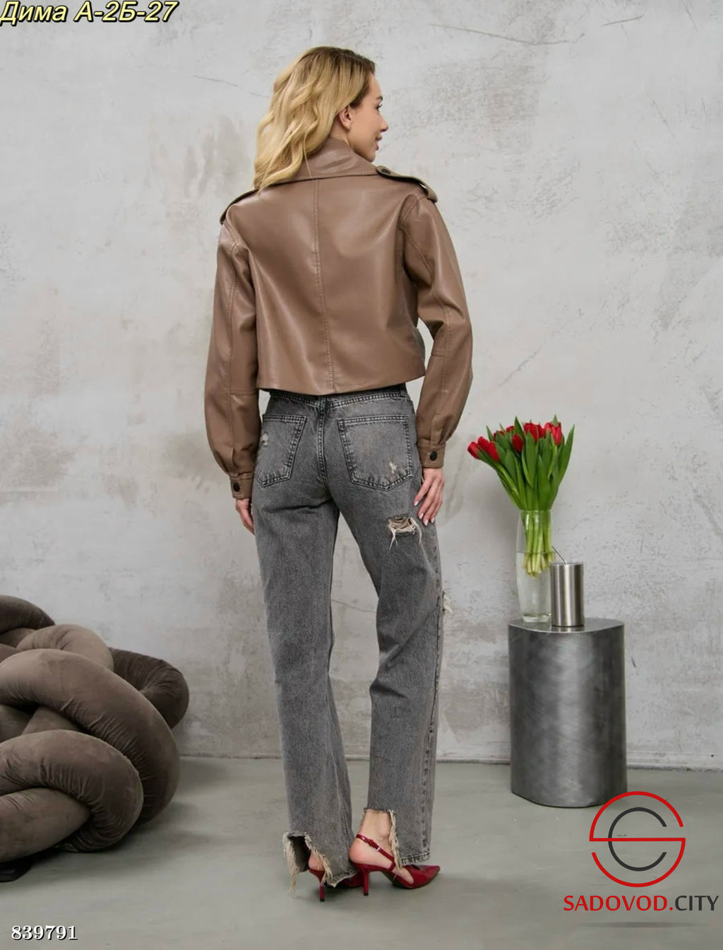 Кожаная весенняя куртка - Bruno фото 3