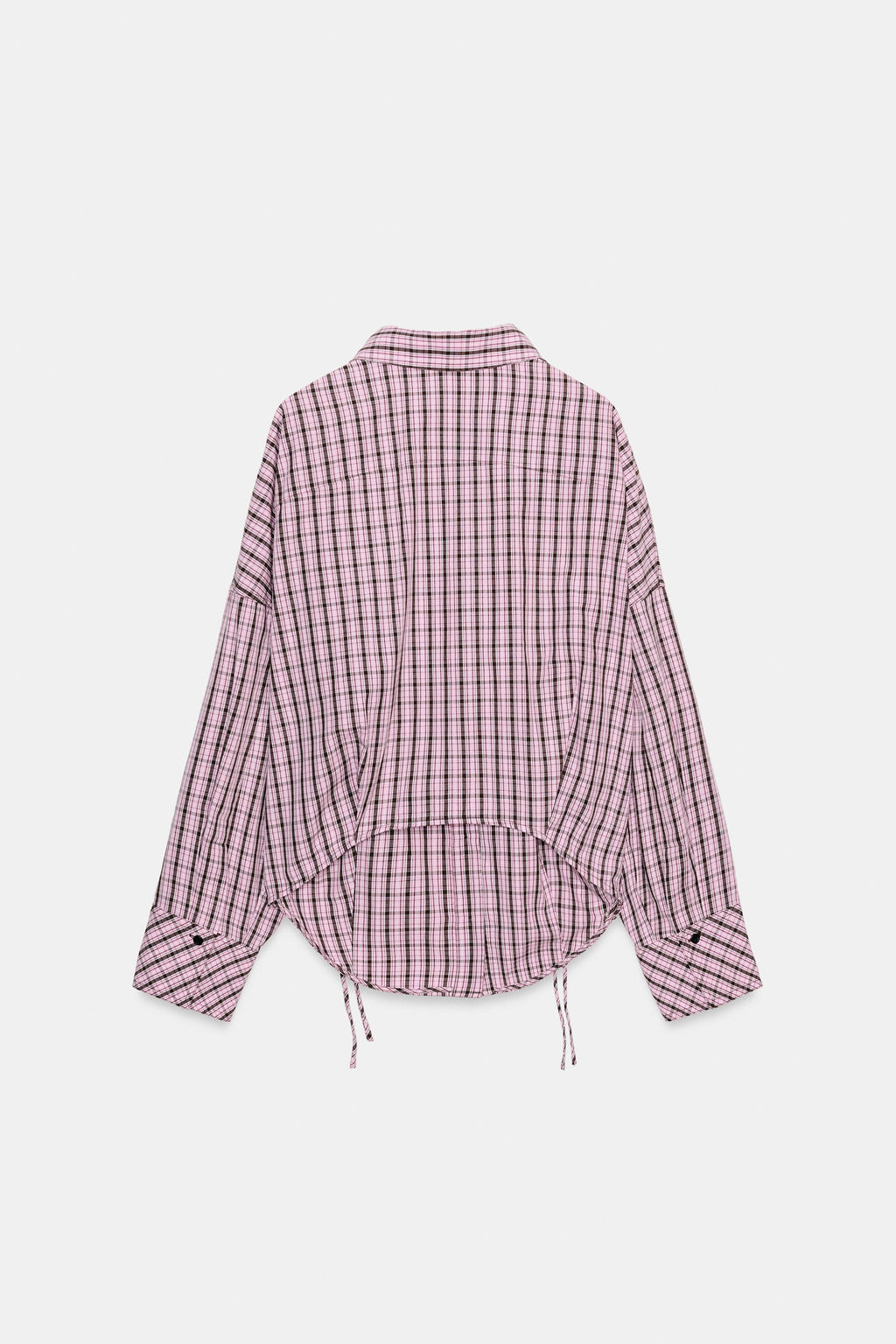 CAMISA CUADROS MULTIPOSICI?N / Rosa / Blanco