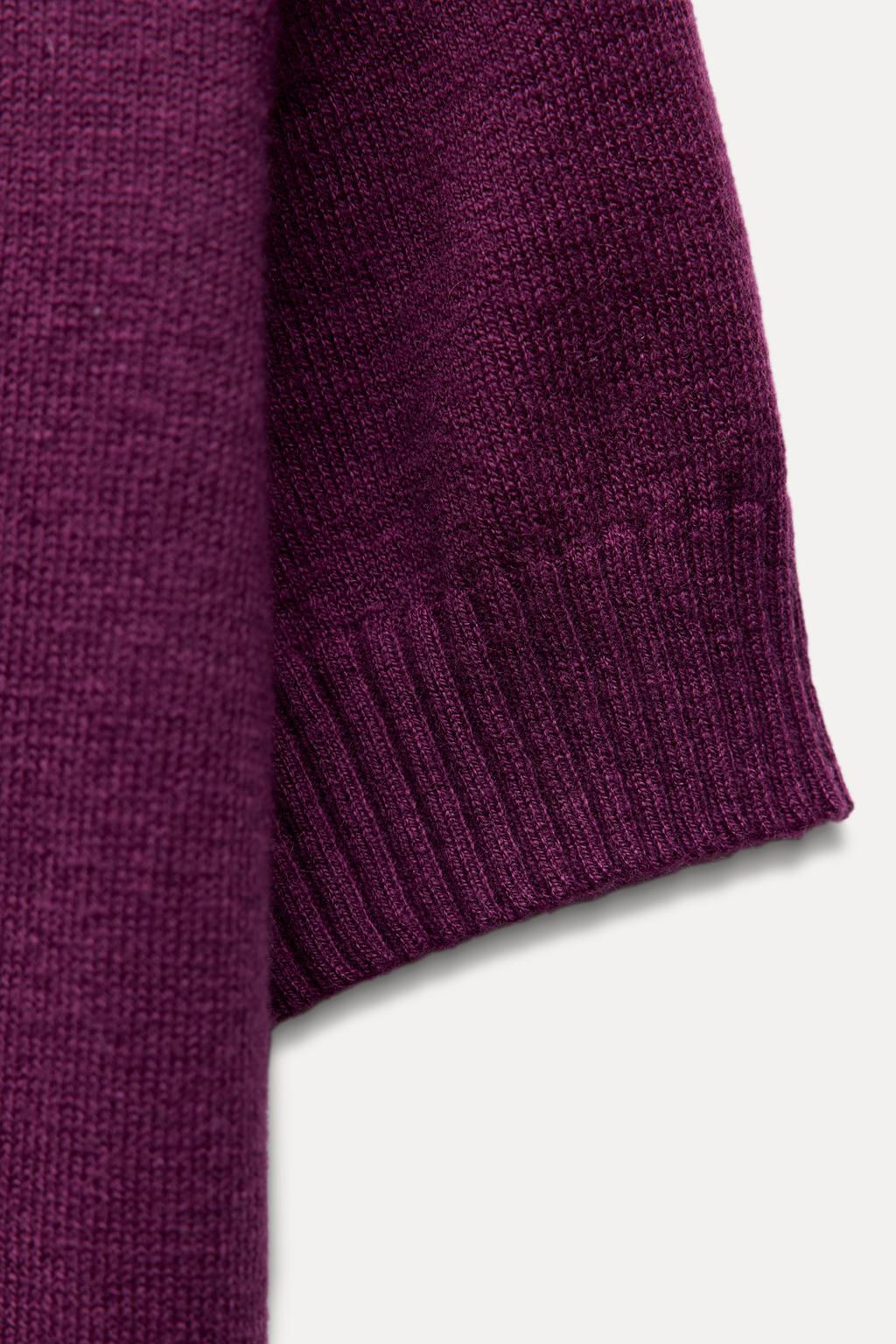 BASIC PLAIN SHORT SLEEVE KNIT CARDIGAN - Zara фото 6