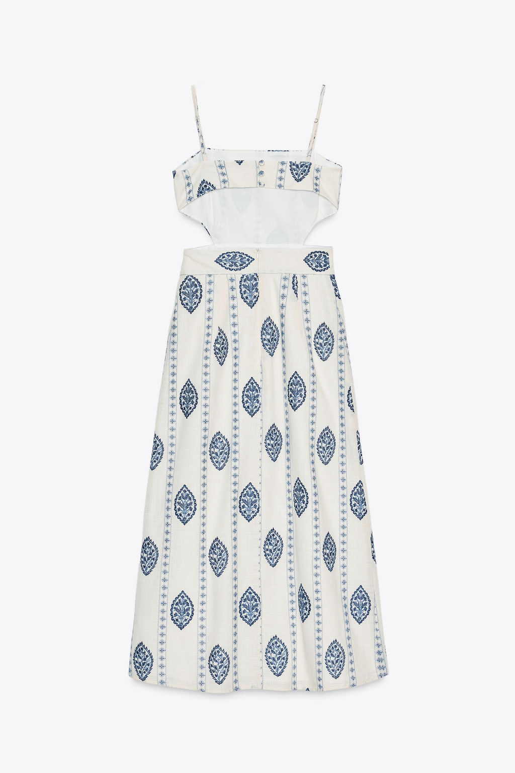 MIDI DRESS WITH CUT-OUT EMBROIDERY - Zara фото 19