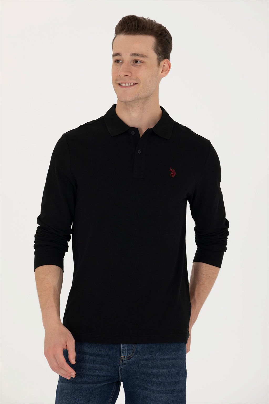 U. S. Polo Assn / Мужской черный базовый свитшот - U.s. polo assn фото 10