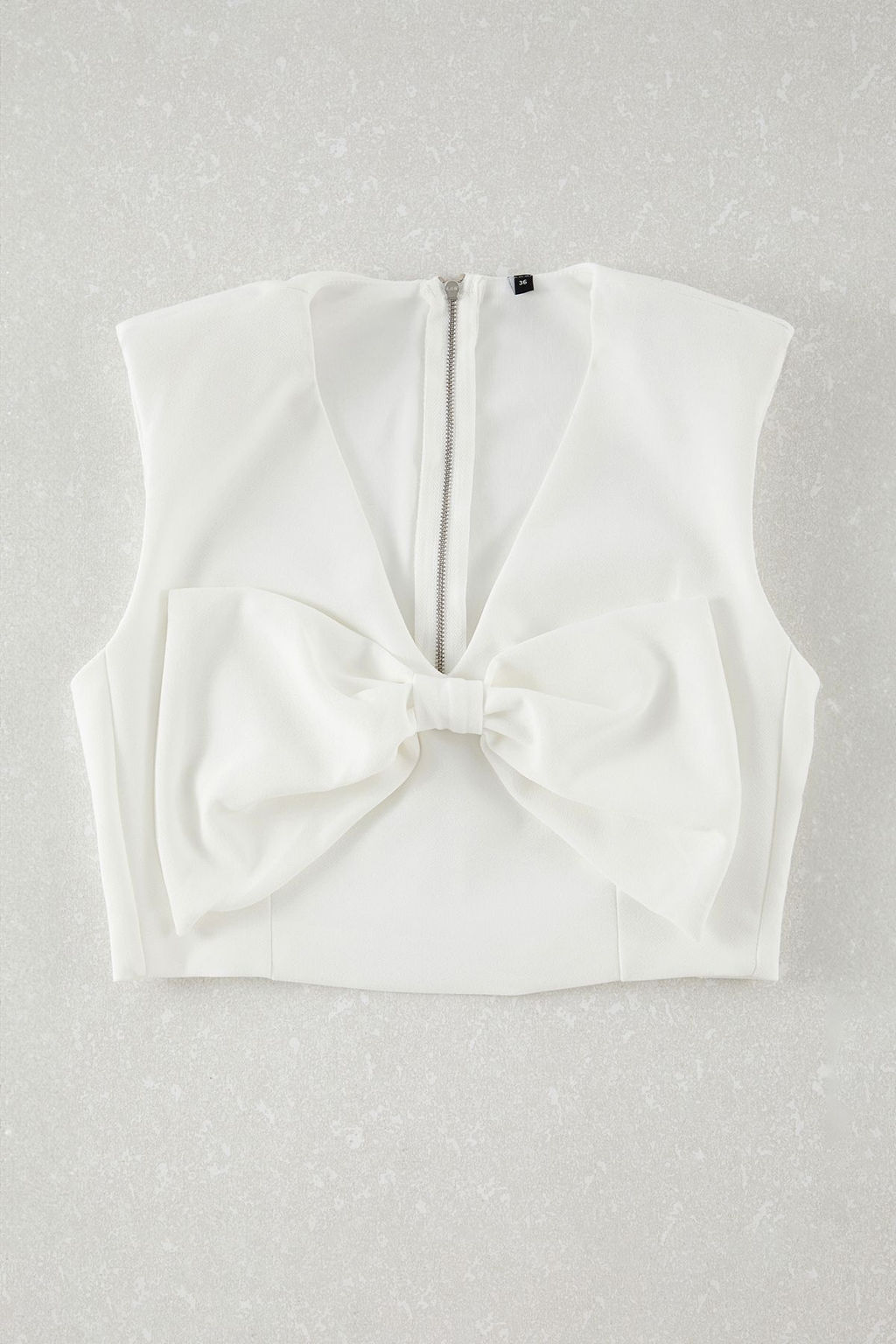 Siyah Fiyonk Detayl? Crop Dokuma Bluz TPRSS25BZ00022 - Trendyolmilla фото 10