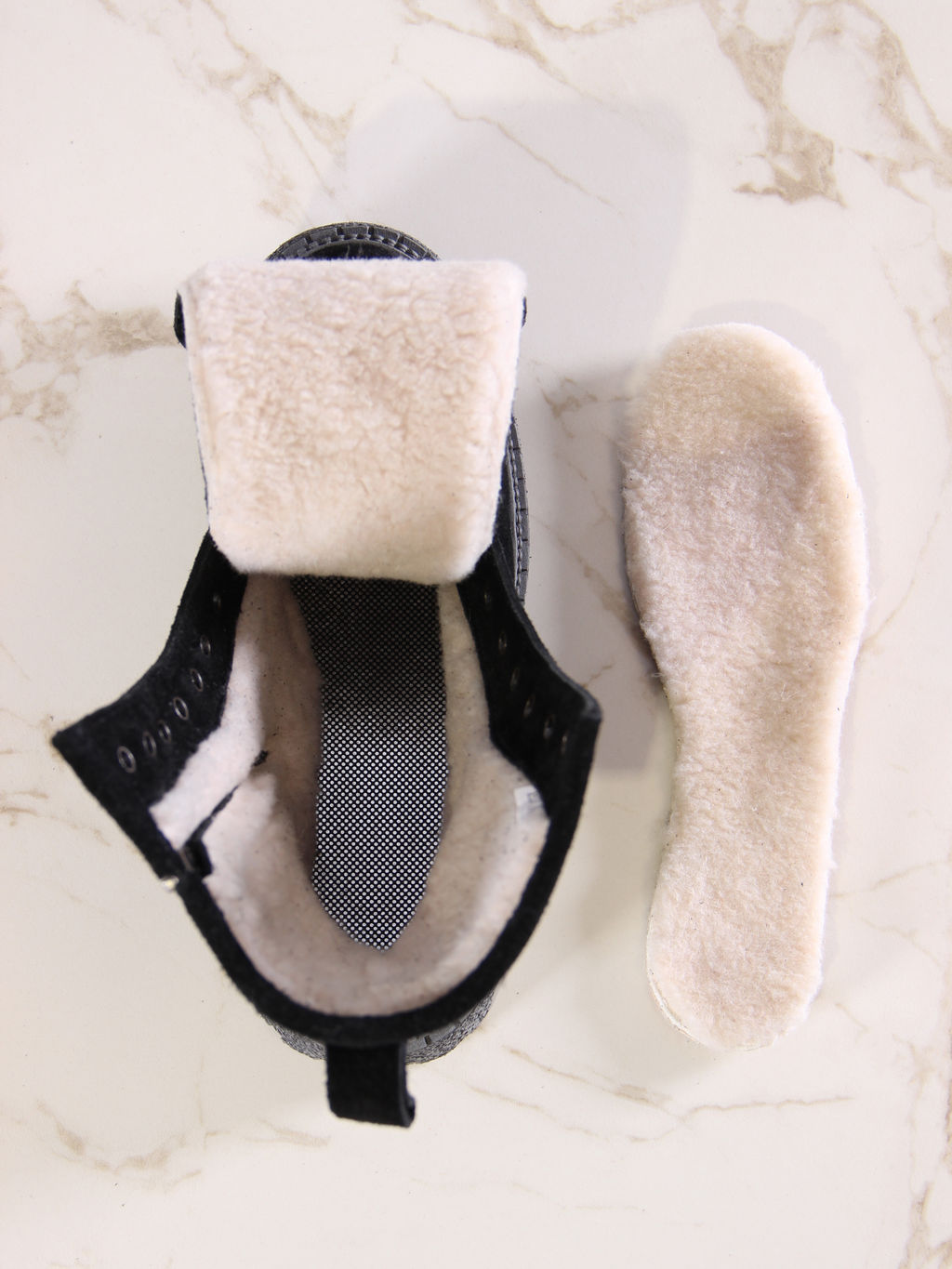 Ботинки EDART 327.22511gr. Черные замша/шерсть фото 3