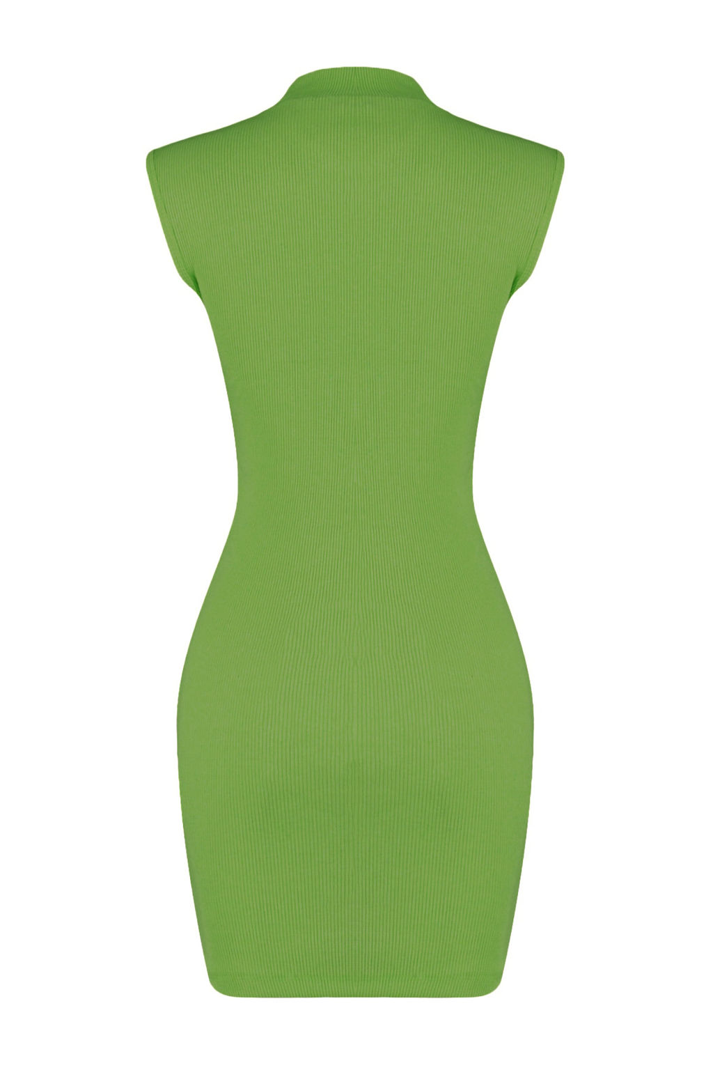 Lime Kolsuz Bisiklet Yaka Vucuda Oturan Esnek Mini Orme Kalem Elbise TWOSS22EL2819