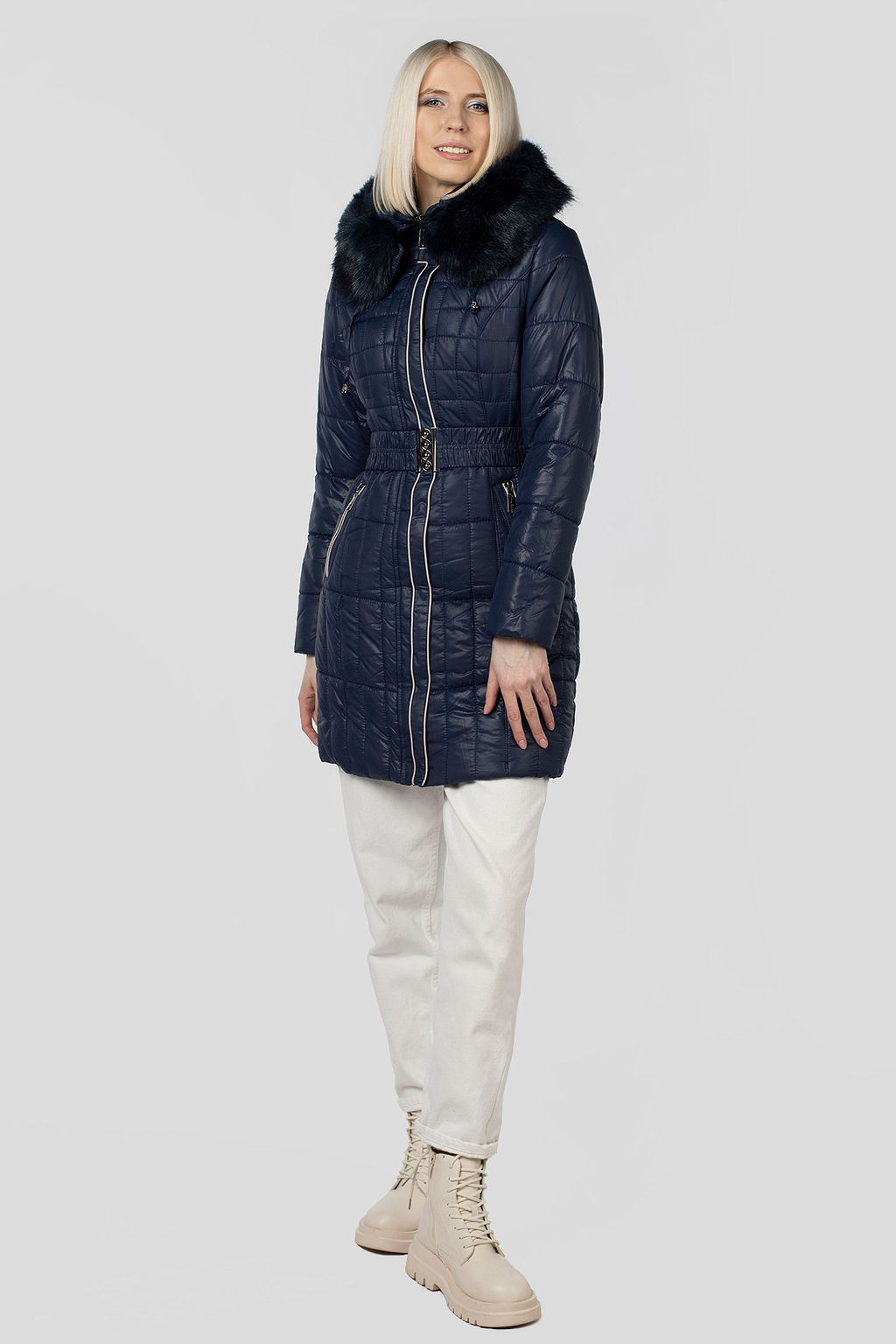 05-0354 Куртка зимняя (Синтепон 350) пояс - El podio фото 2