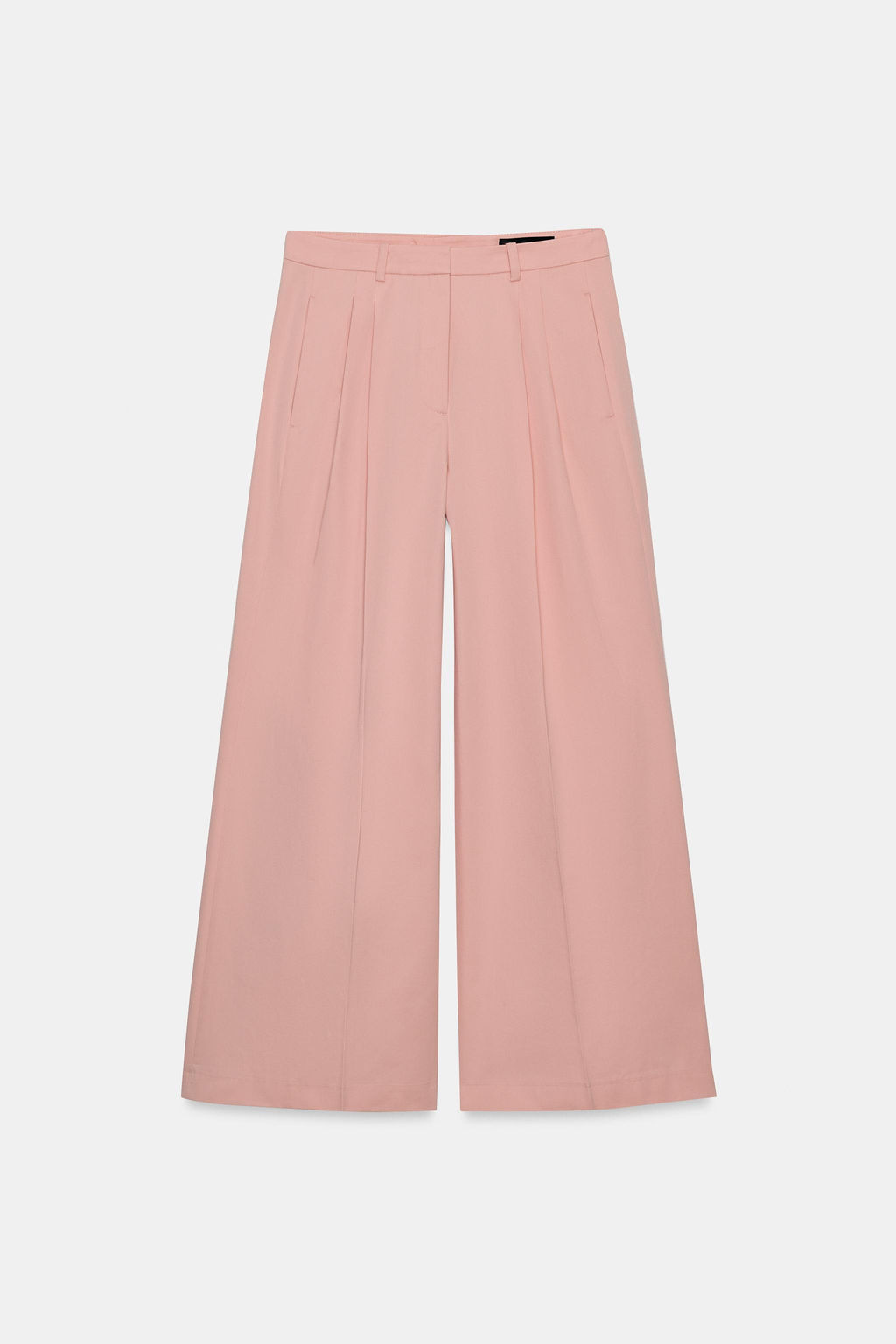 PANTAL?N WIDE LEG PLIEGUES ZW COLLECTION / Rosa pastel - Zara фото 7