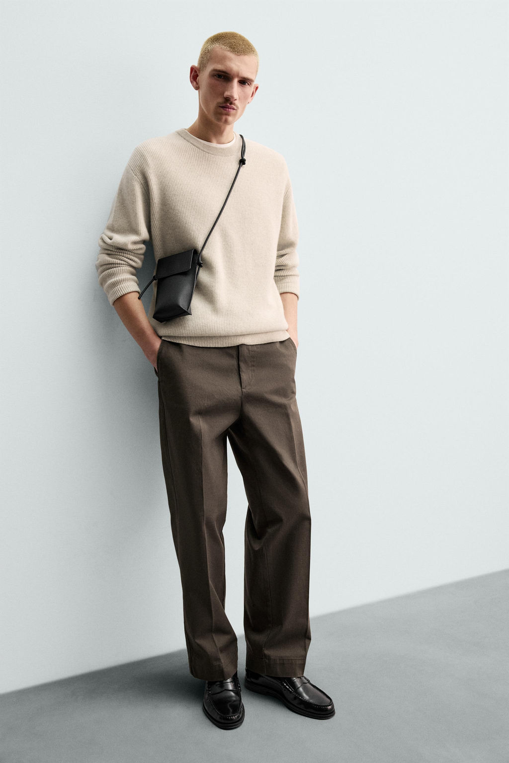 ORIGINS TWILL CHINO TROUSERS - Zara фото 16