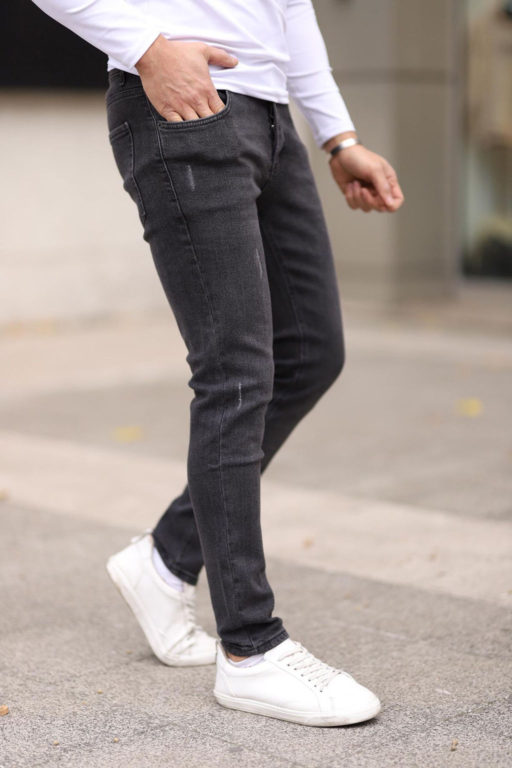 TRENDYOL MAN Antrasit Skinny T?rnakl? Jeans Kot Pantolon TMNAW25JE00013 - Trendyolmilla фото 27