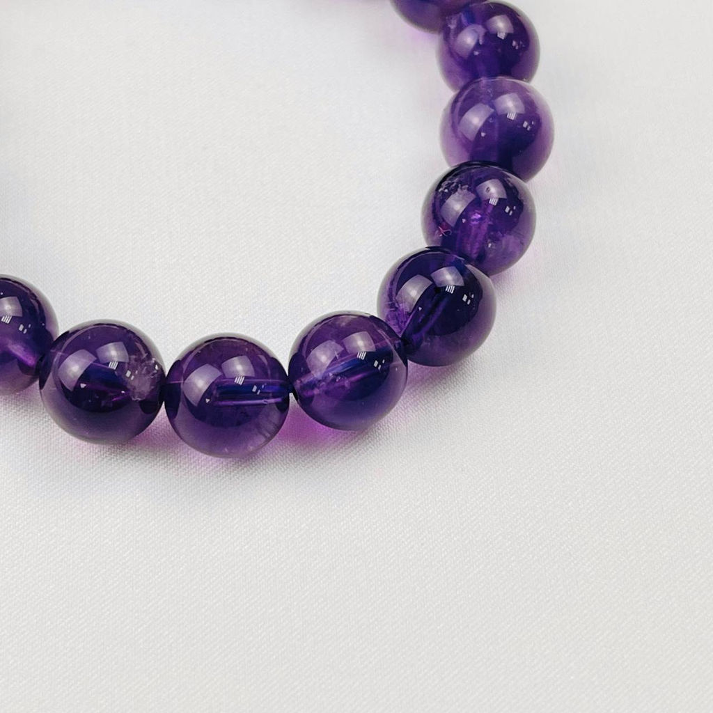 Браслет из Аметиста и Жемчуга - Радуга самоцветов фото 4