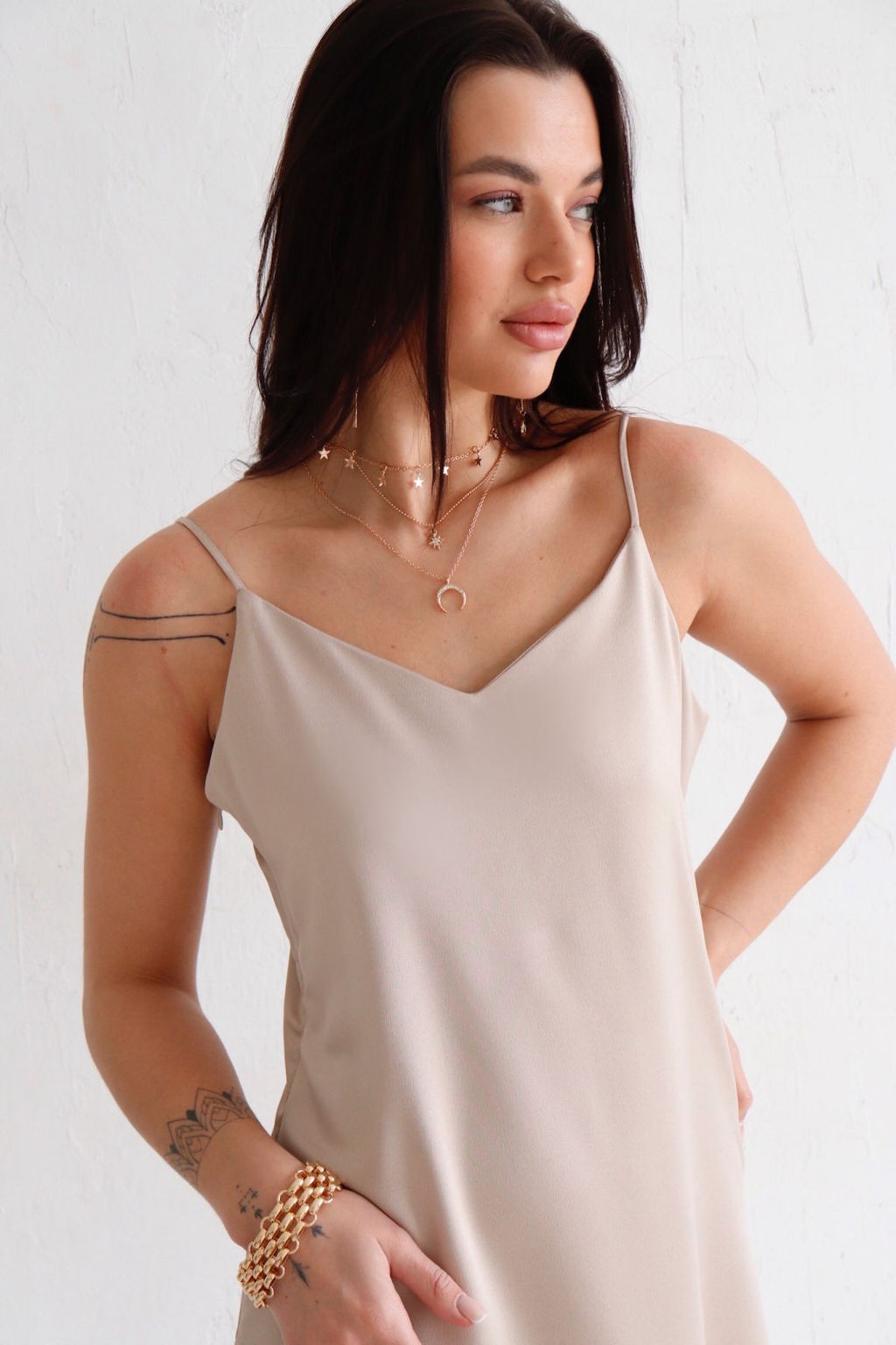 12607 Платье-комбинация кремовое - Martichelli фото 5