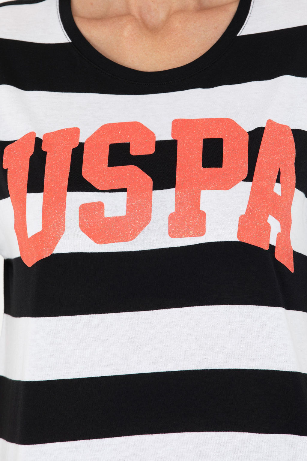 U. S. Polo Assn Женская черная футболка с круглым вырезом - U.s. polo assn фото 7