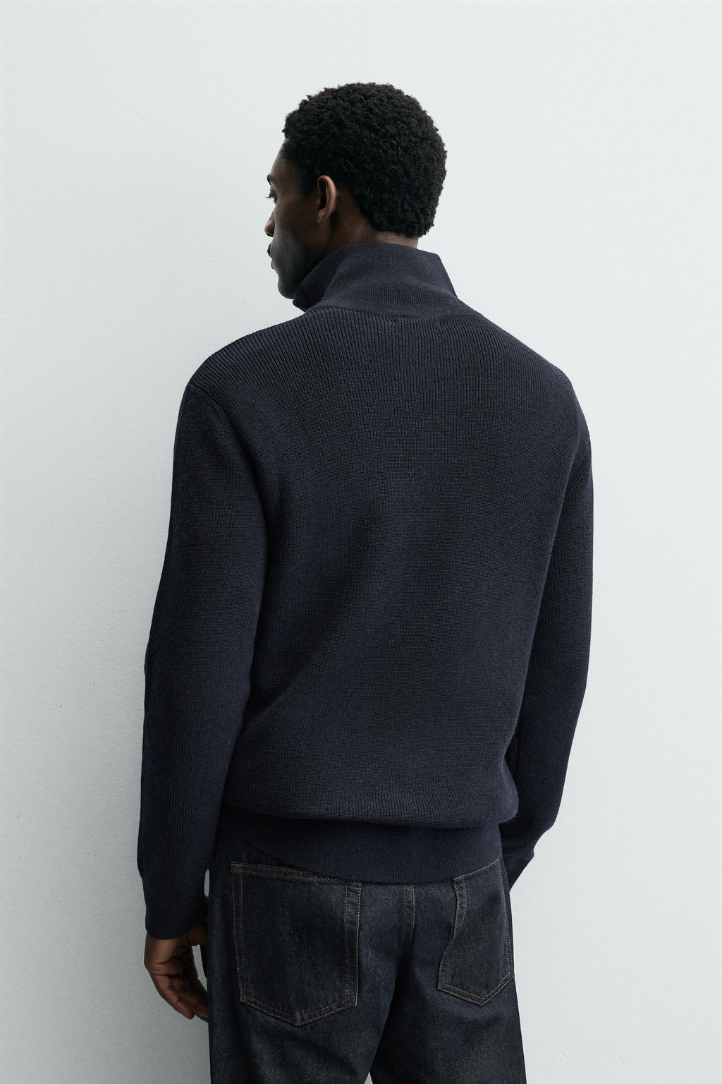 WOOL BLEND ZIP-UP JUMPER - Zara фото 3