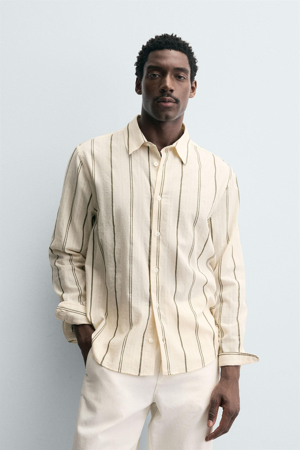 STRIPED JACQUARD SHIRT - Zara фото 2