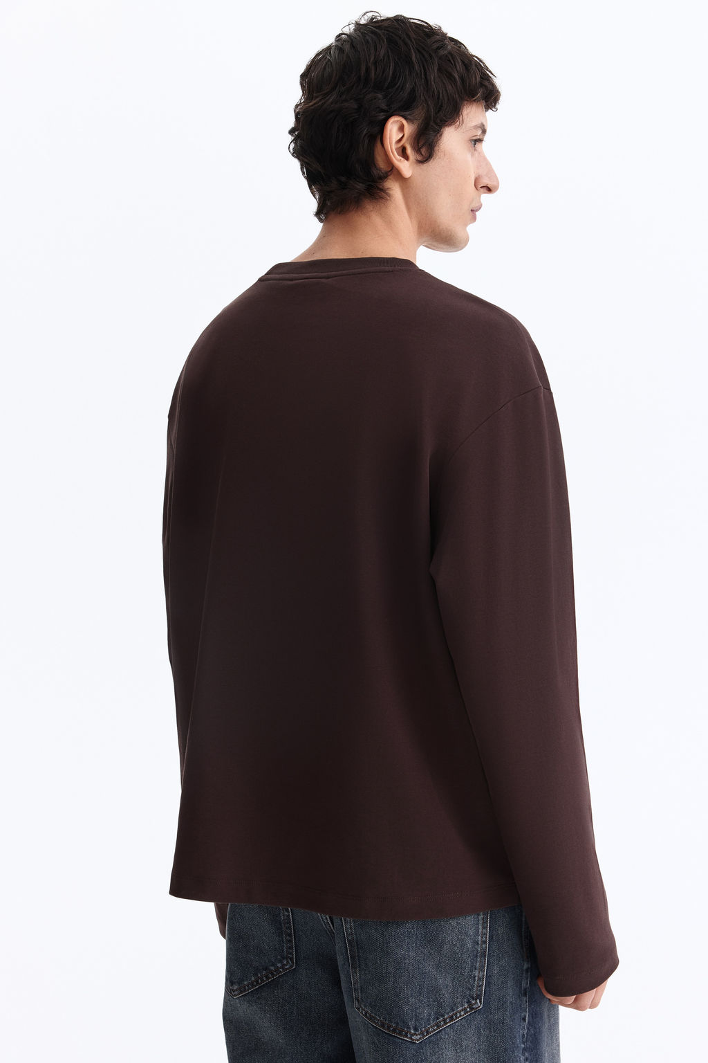 Camiseta de manga larga en punto Loose Fit - H&m фото 4