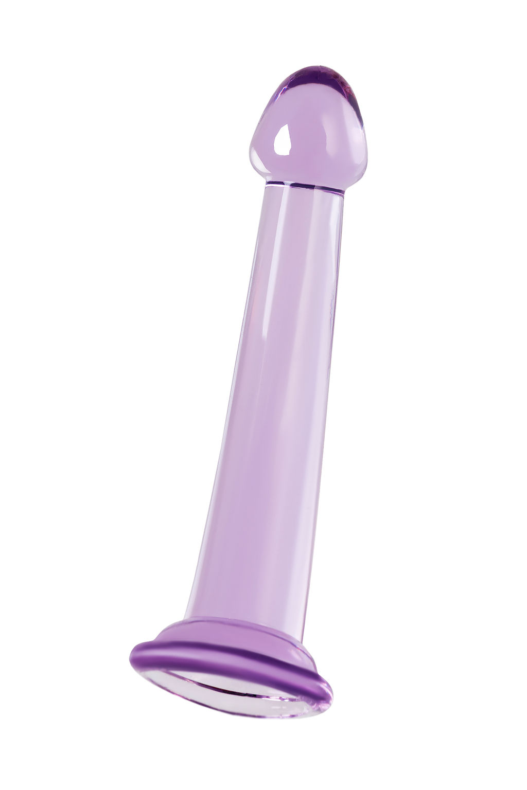 Нереалистичный фаллоимитатор TOYFA Basic Jelly Dildo S, TPE, фиолетовый, 15,5 см