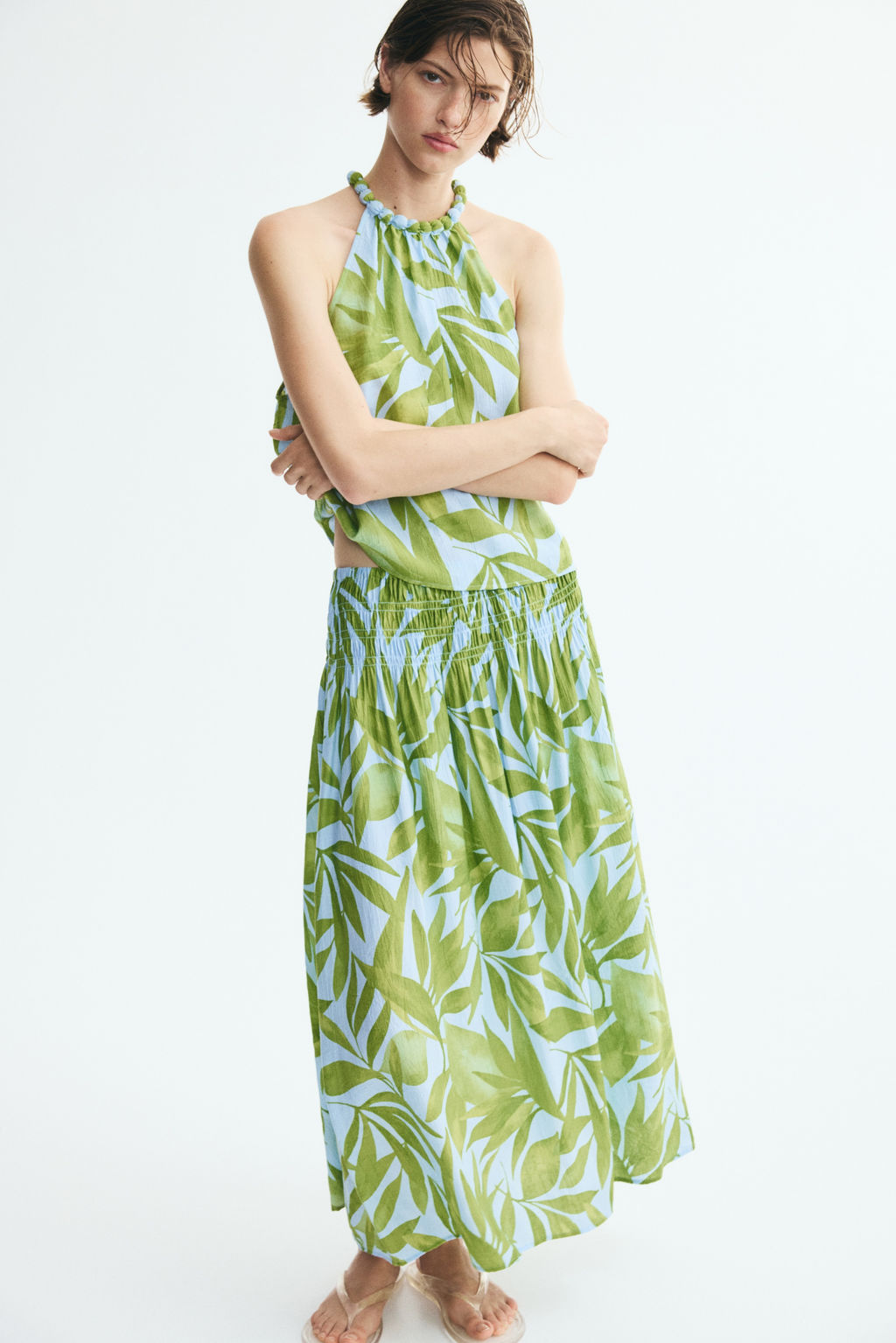 Falda midi con textura - H&m фото 2