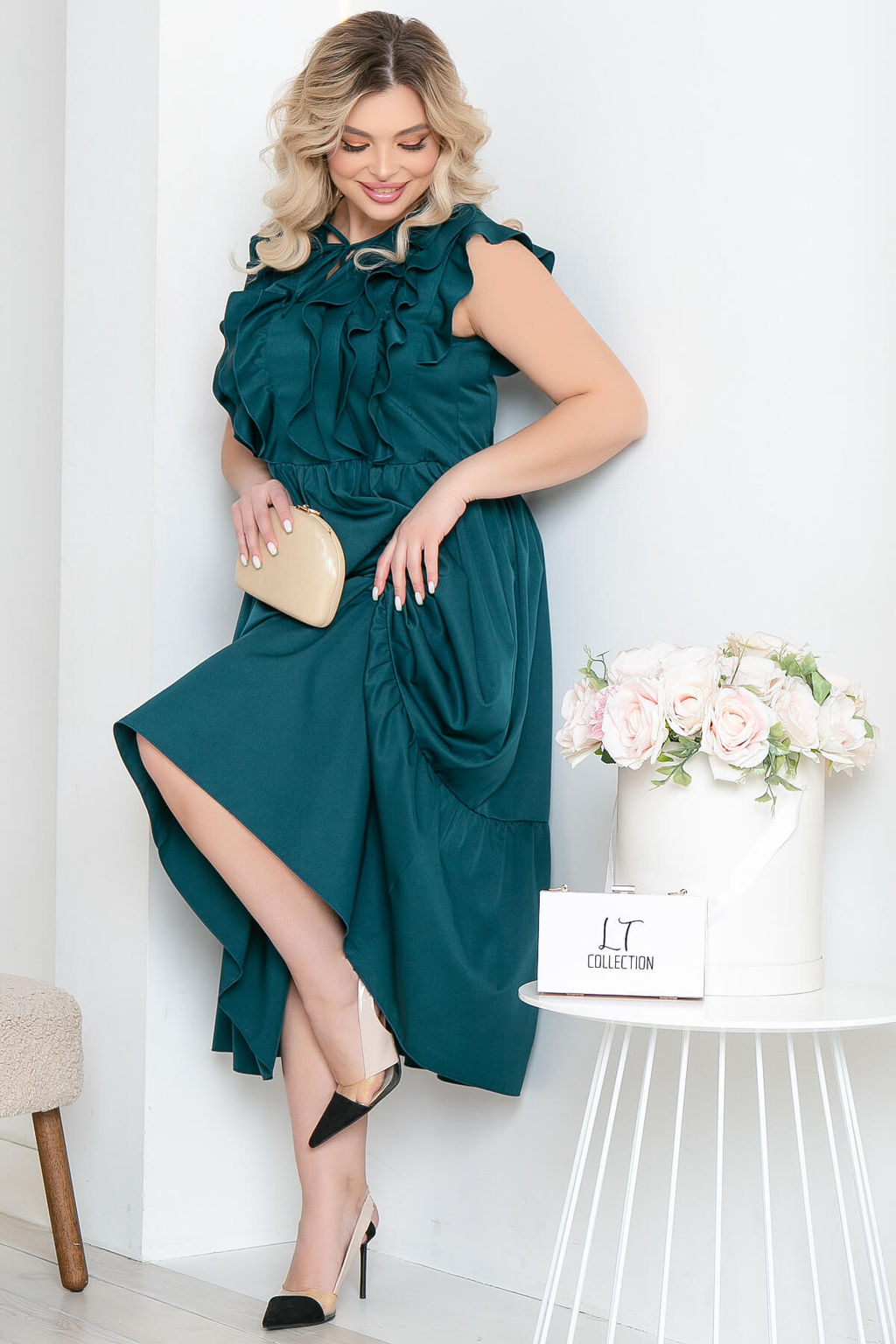 Платье Айза (изумруд) П5423 - Lt collection фото 5