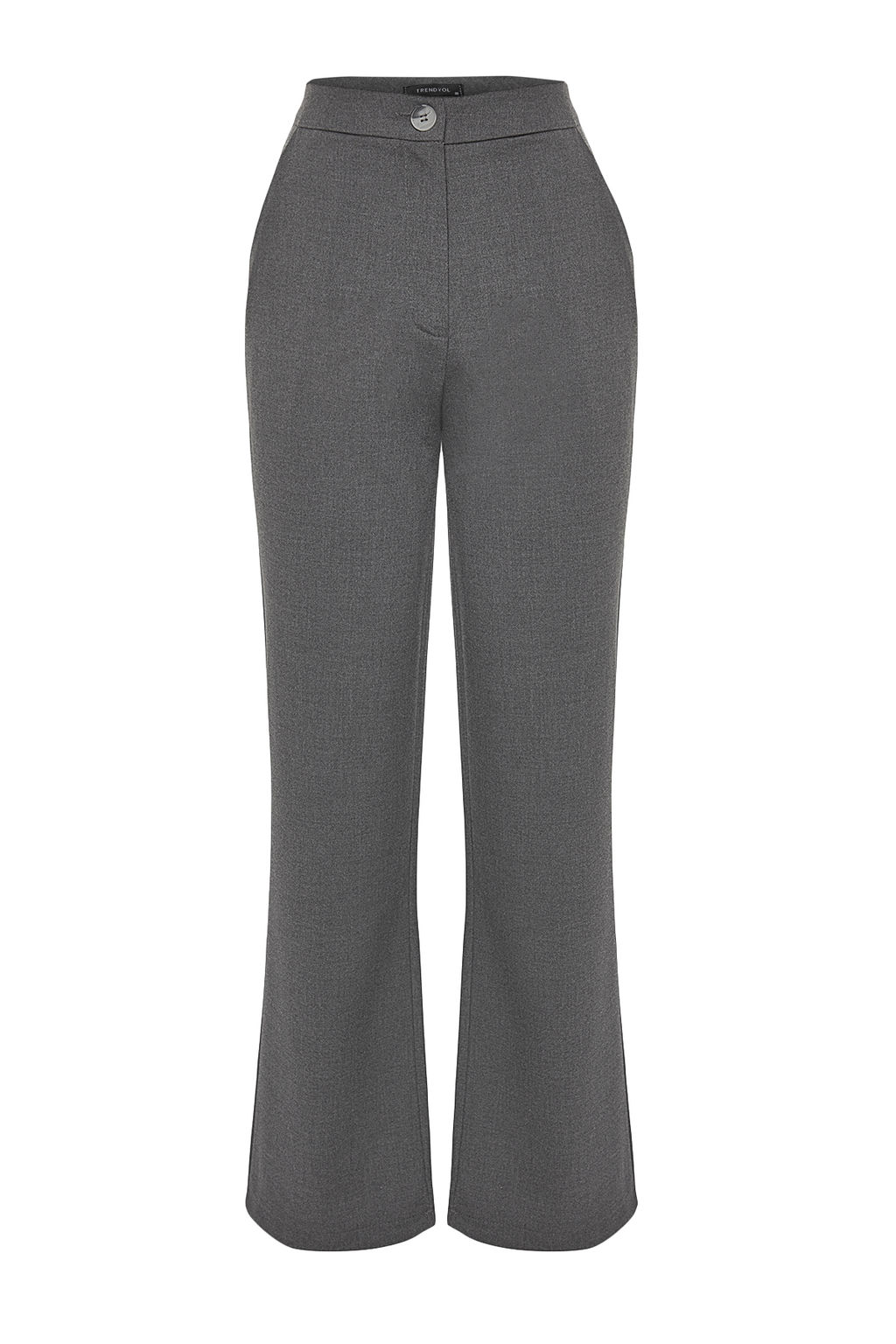 TRENDYOLMILLA Antrasit Premium Kalite Wide Leg/Genis Paca Dokuma Kumas Pantolon TWOAW24PL00227 фото 8