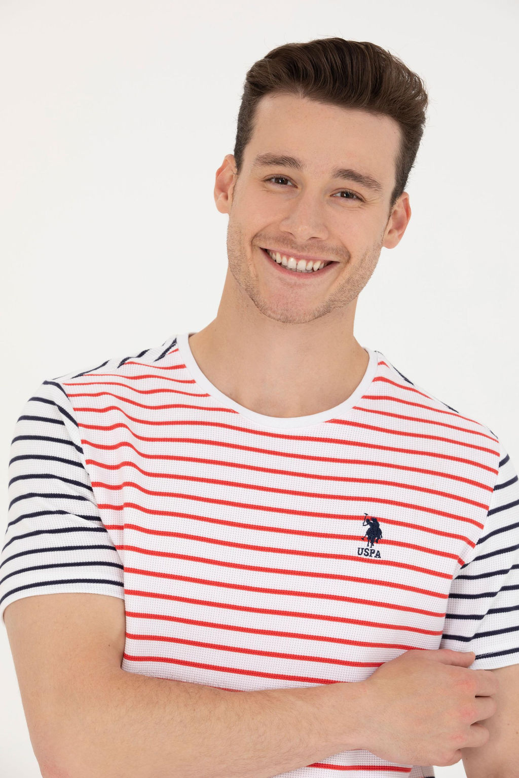 U. S. Polo Assn Мужская красная футболка с круглым вырезом - U.s. polo assn фото 2