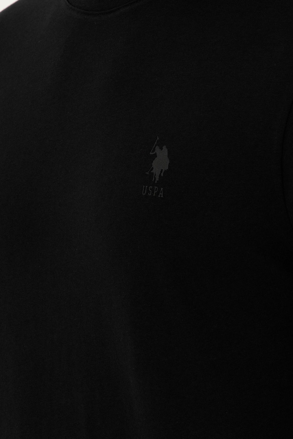 U. S. Polo Assn / Мужская черная базовая футболка - U.s. polo assn фото 7