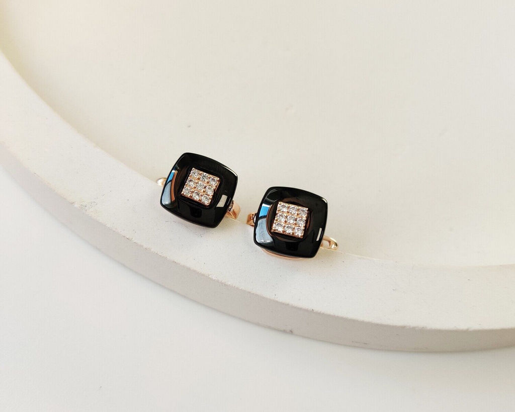 Серьги с керамикой