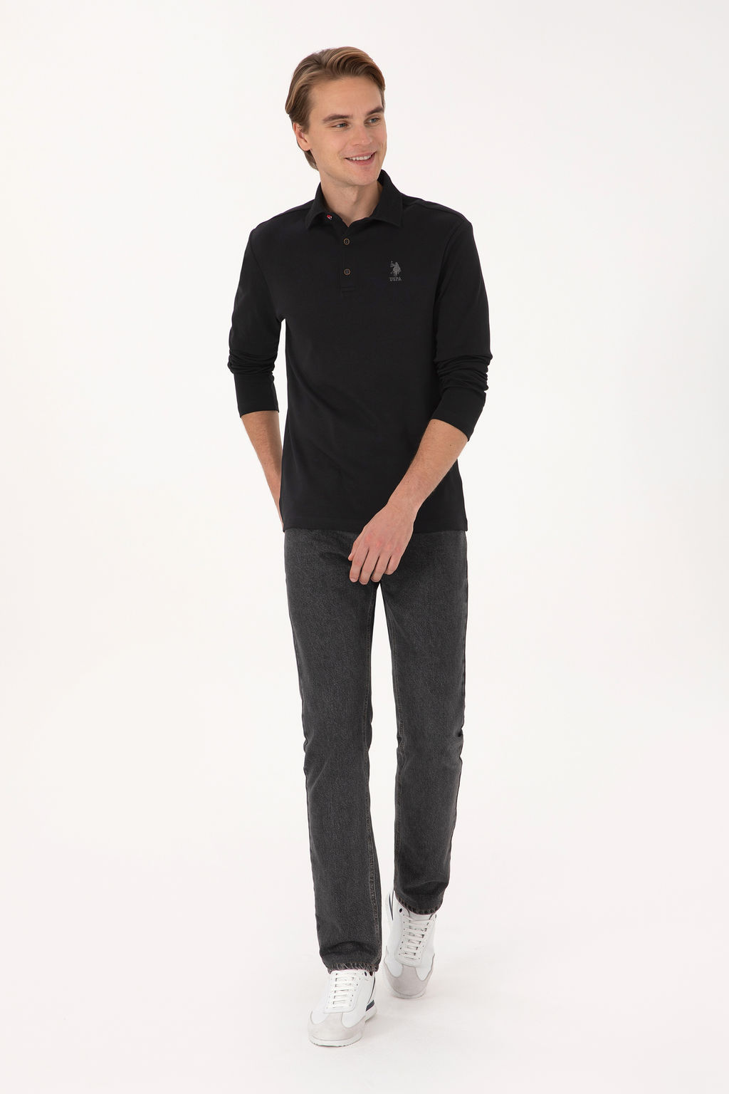 Erkek Siyah Basic Sweatshirt - U.s. polo assn фото 11