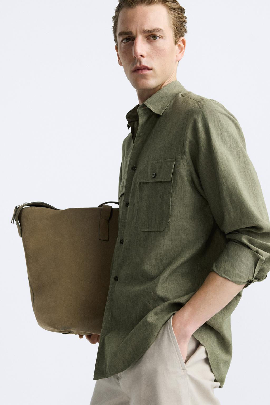 PAMUKLU KETEN GOMLEK - Zara фото 6