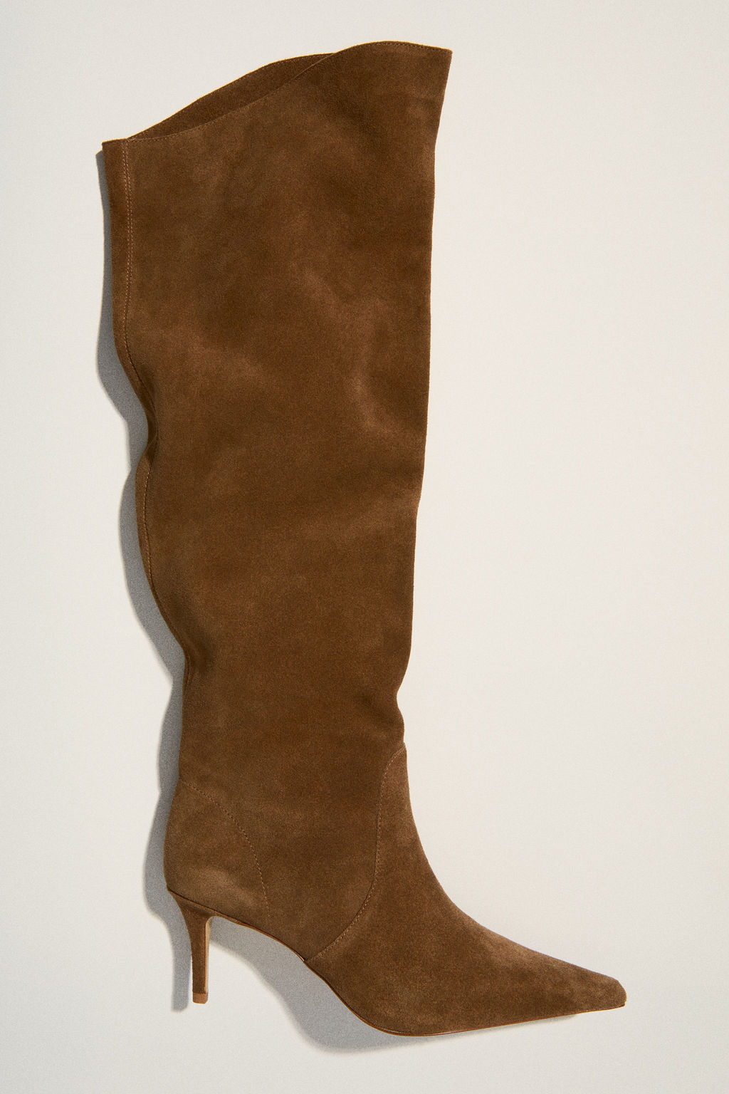 Botas a la rodilla en serraje afelpado - H&m фото 3