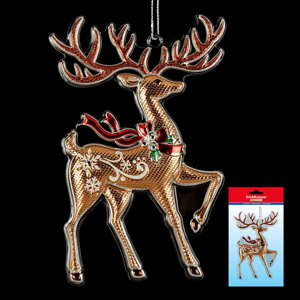 Цена за 1 шт. Украшение ErichKrause Decor Олень 16.5см