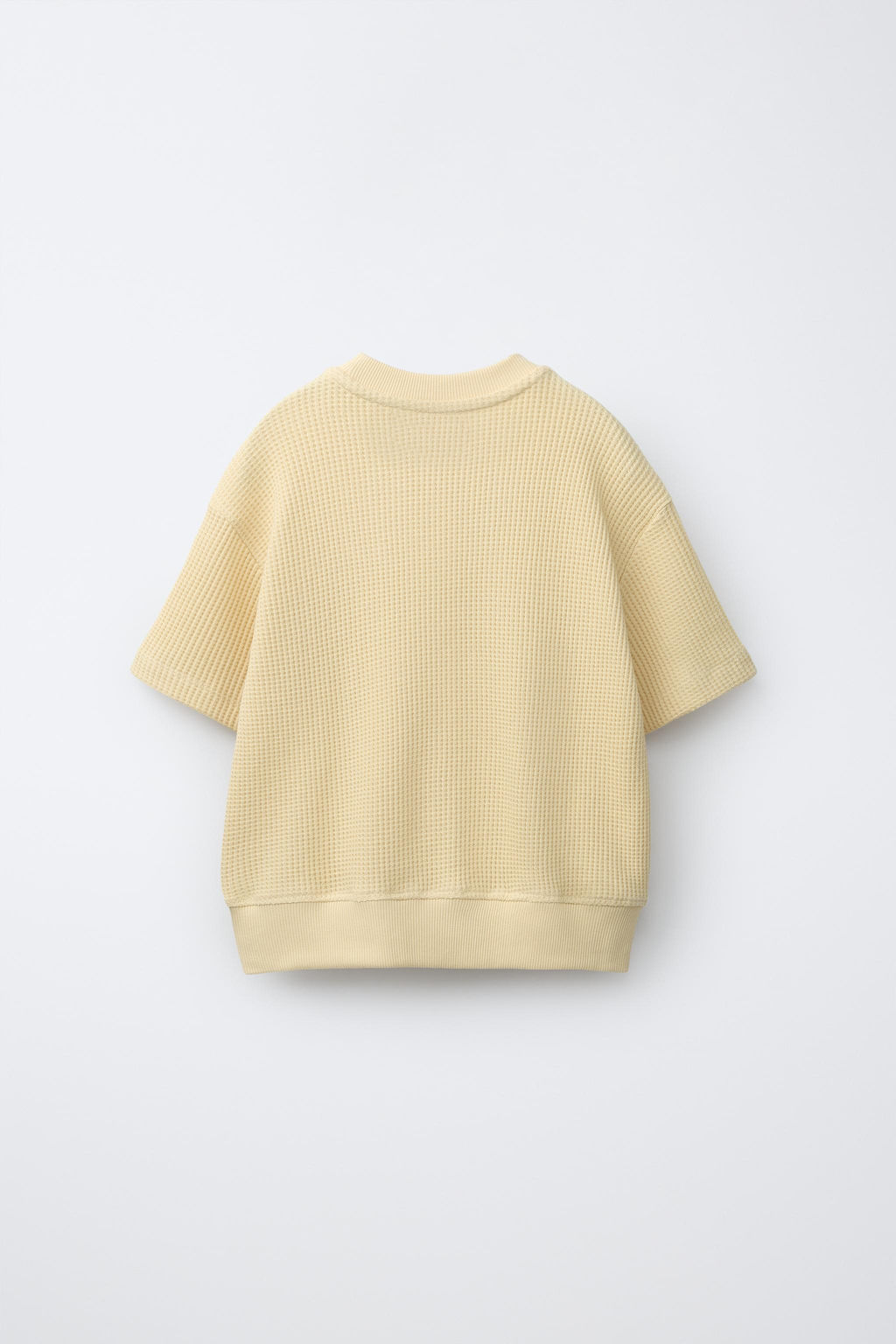 CAMISETA FELPA WAFFLE / Mantequilla - Zara фото 2