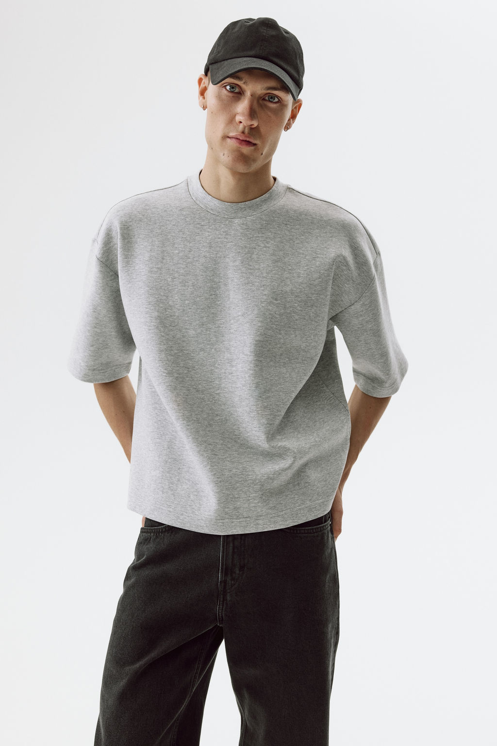 Camiseta efecto neopreno Oversized Fit - H&m фото 7