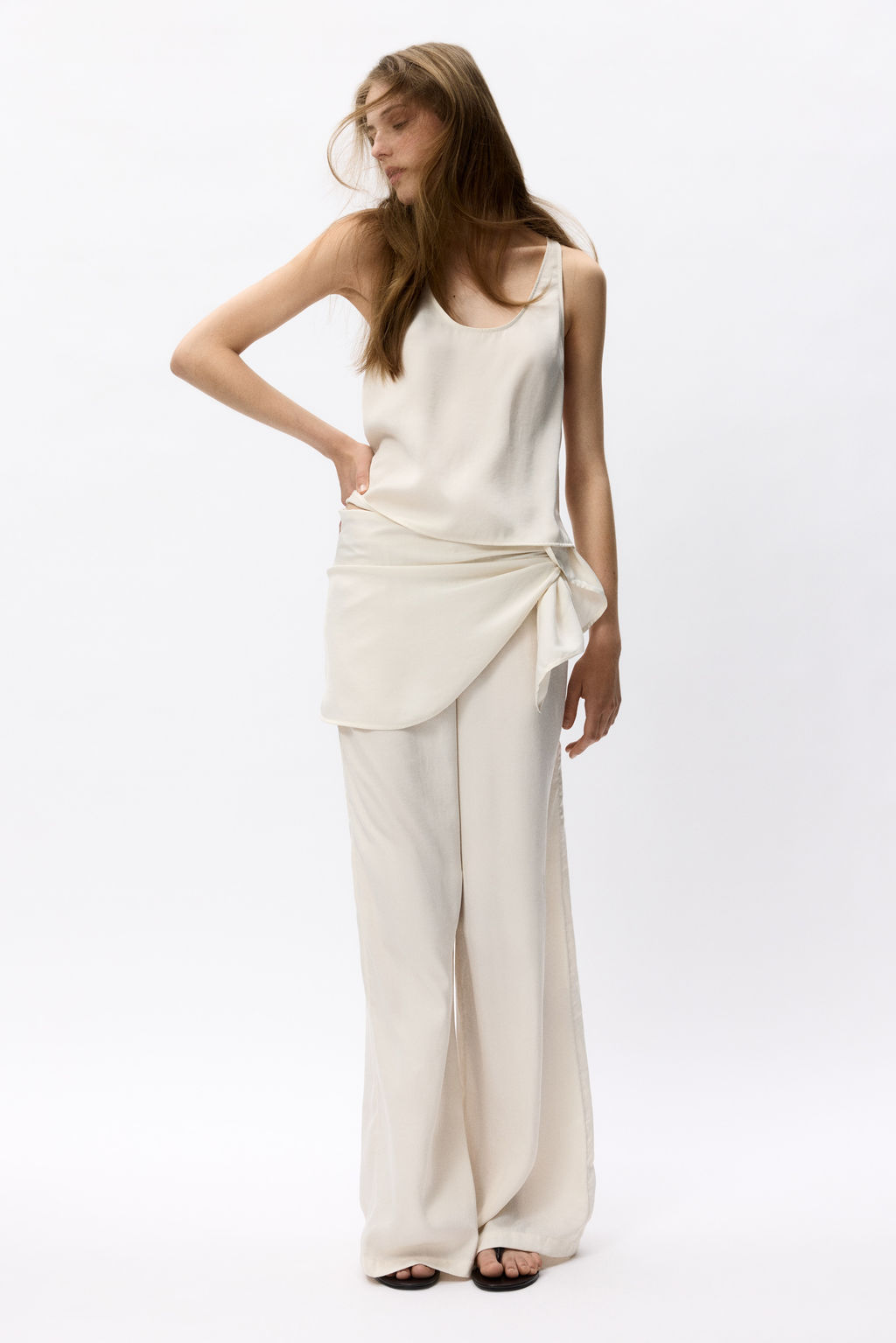 Top de gasa con escote en U - H&m фото 3