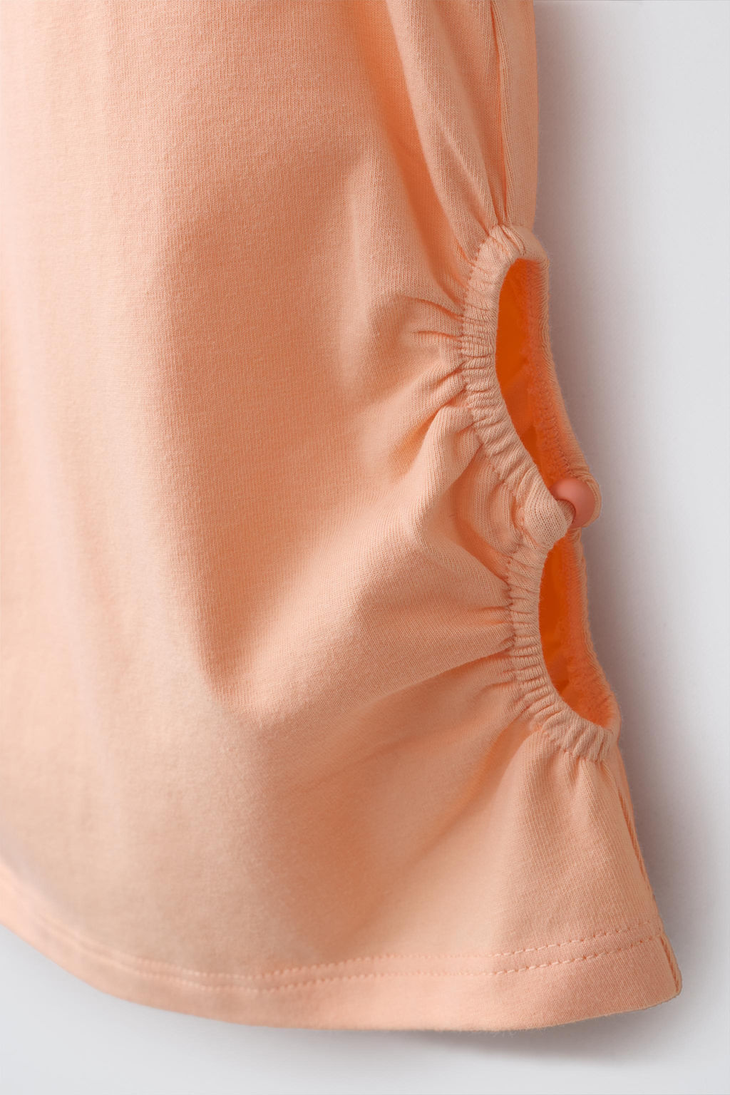 CAMISETA CUT OUT BORDADO / Naranja