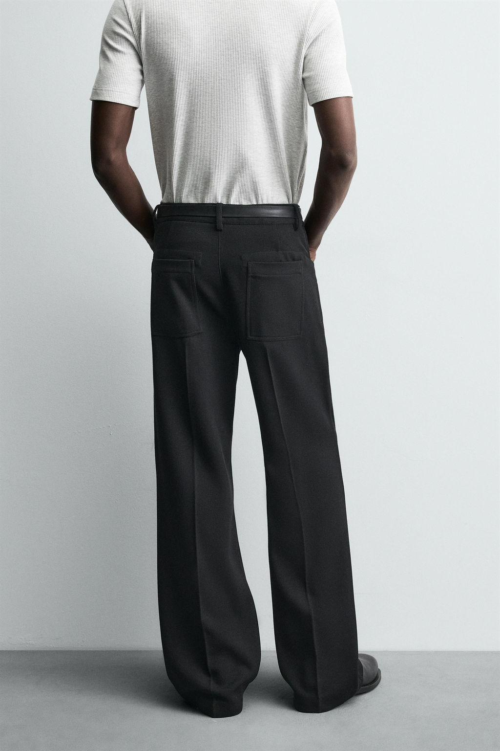 FLARE FIT TWILL TROUSERS - Zara фото 3