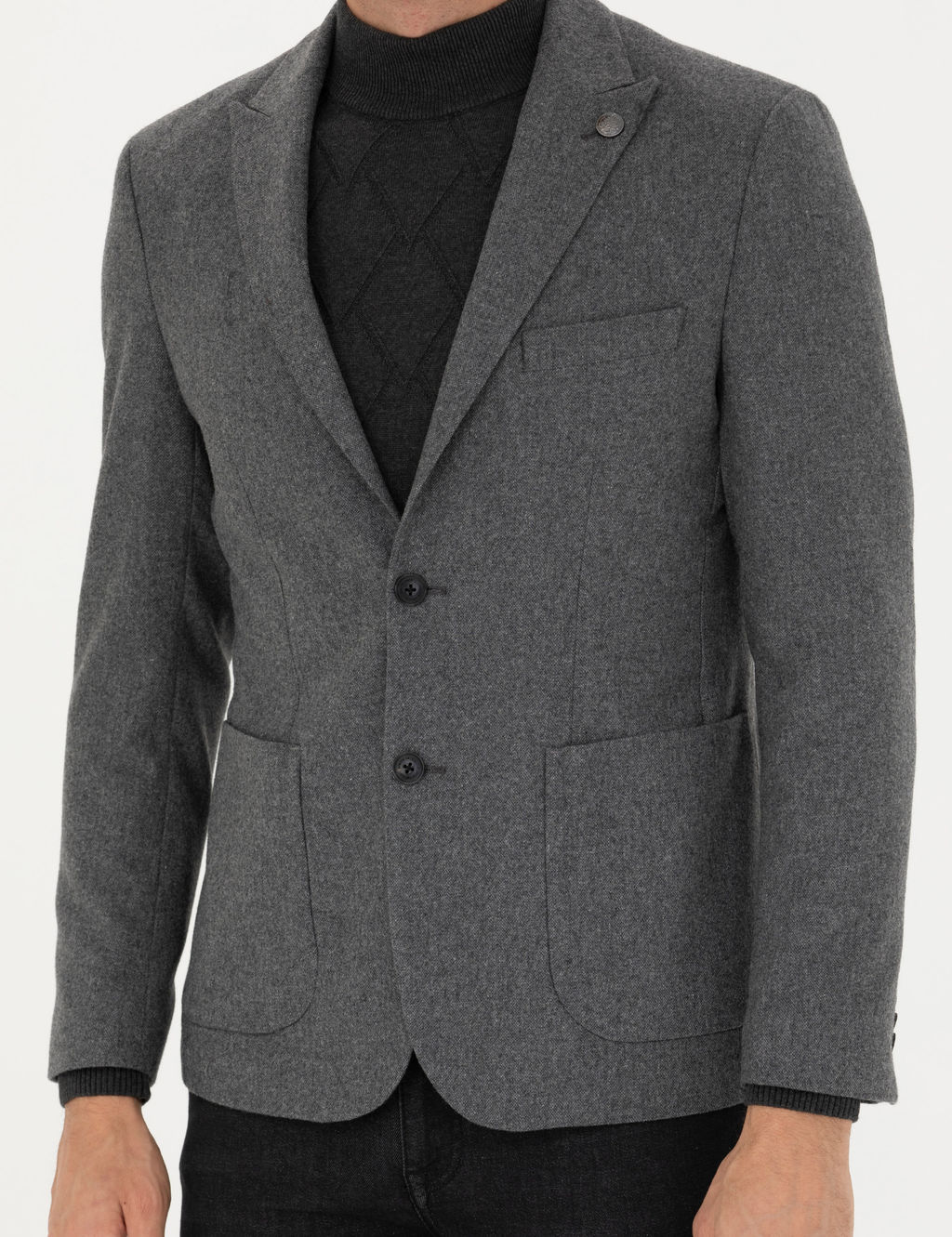 F_me Slim Fit Y_n Kar___ml_ Ceket